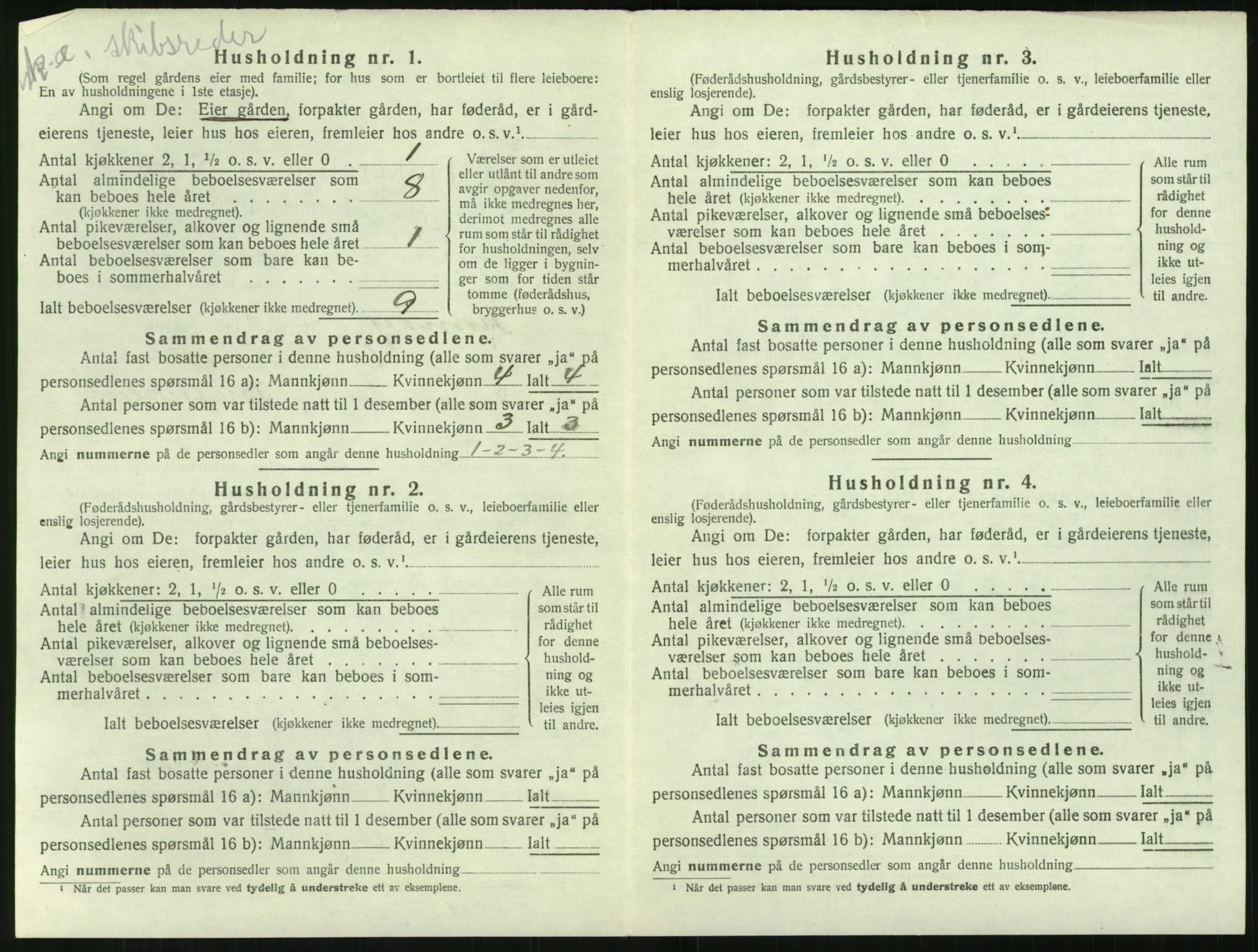 SAK, 1920 census for Tromøy, 1920, p. 322