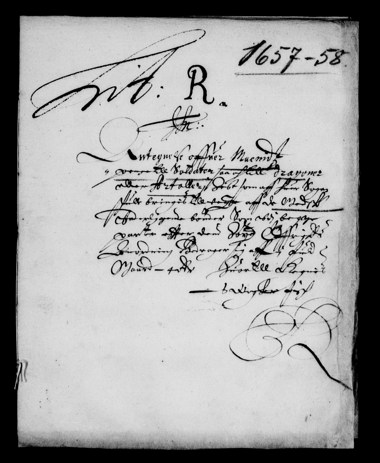 Rentekammeret inntil 1814, Reviderte regnskaper, Lensregnskaper, RA/EA-5023/R/Rb/Rbt/L0139: Bergenhus len, 1657-1658