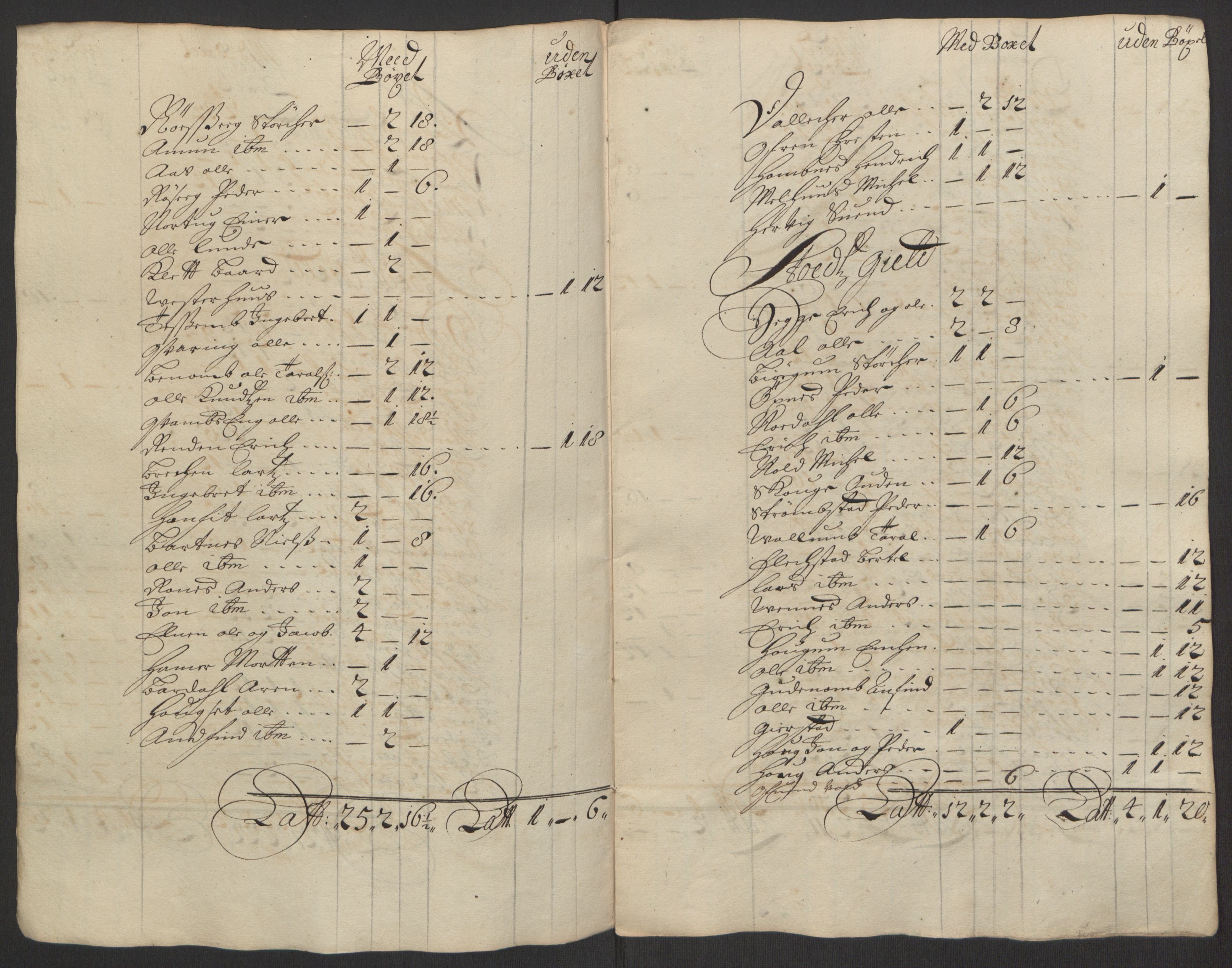 Rentekammeret inntil 1814, Reviderte regnskaper, Fogderegnskap, AV/RA-EA-4092/R63/L4309: Fogderegnskap Inderøy, 1695-1697, p. 49