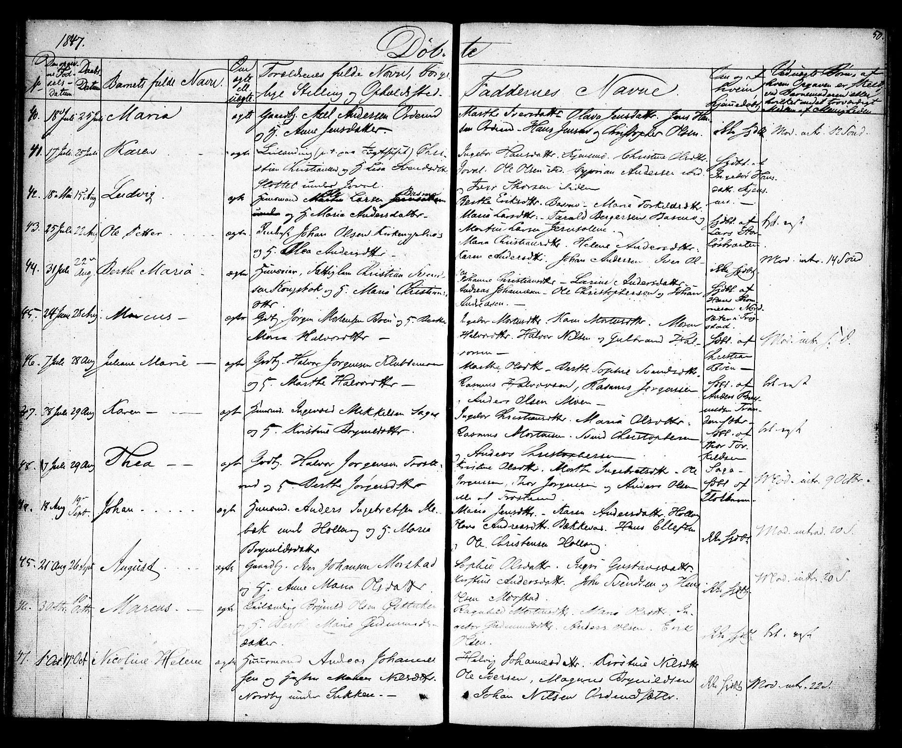 Rødenes prestekontor Kirkebøker, SAO/A-2005/F/Fa/L0005: Parish register (official) no. I 5, 1838-1849, p. 50