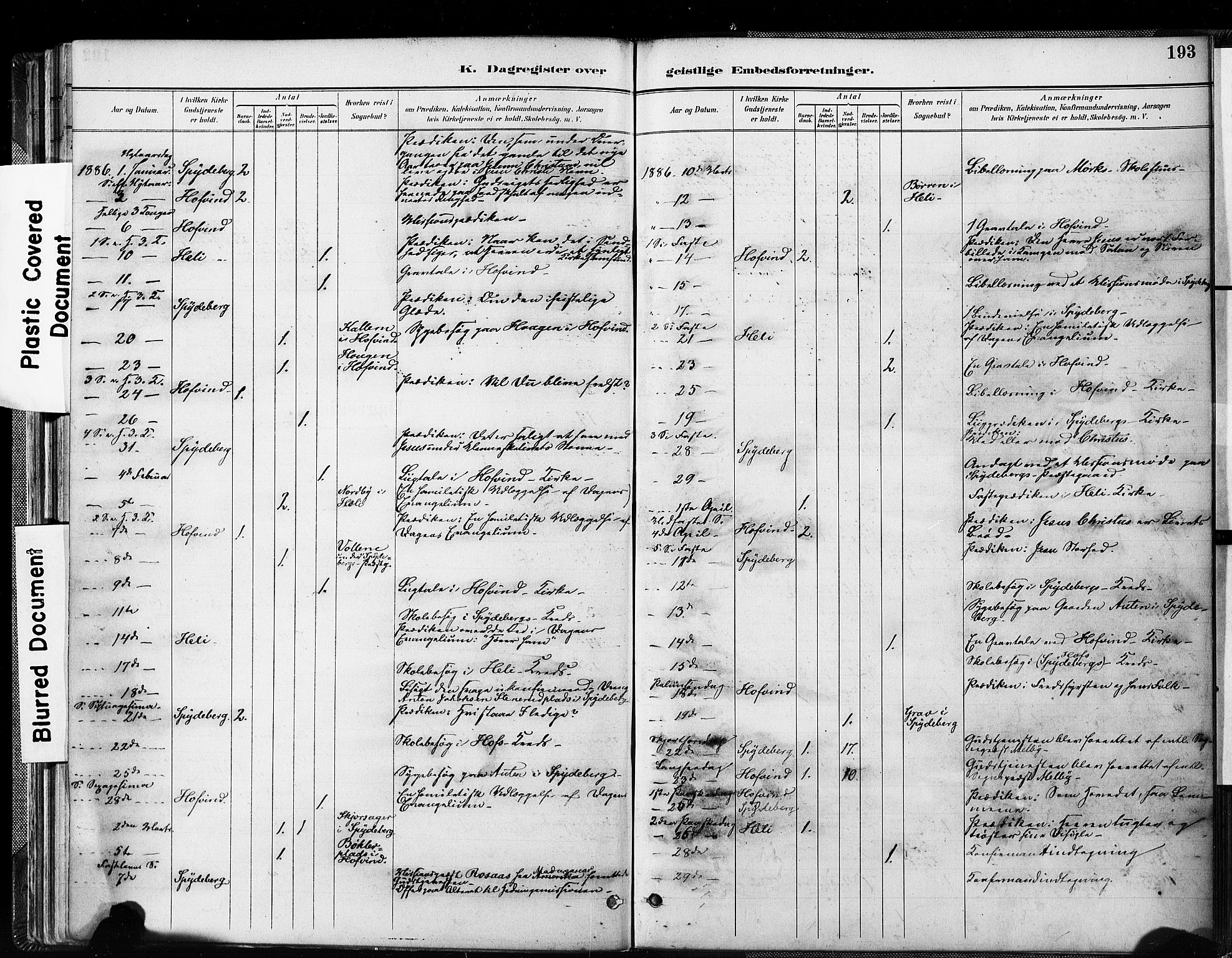 Spydeberg prestekontor Kirkebøker, AV/SAO-A-10924/F/Fa/L0008: Parish register (official) no. I 8, 1886-1900, p. 193