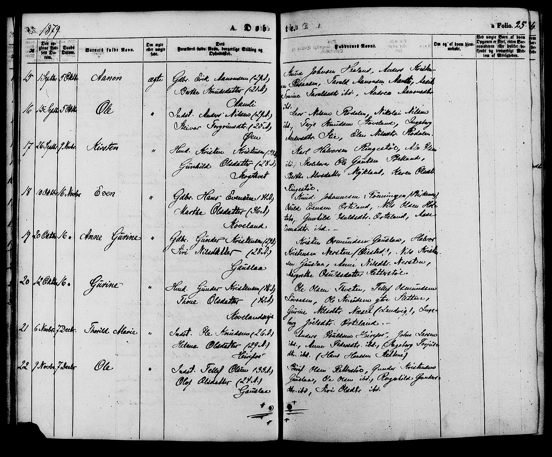 Herefoss sokneprestkontor, AV/SAK-1111-0019/F/Fa/Faa/L0002: Parish register (official) no. A 2, 1861-1886, p. 25