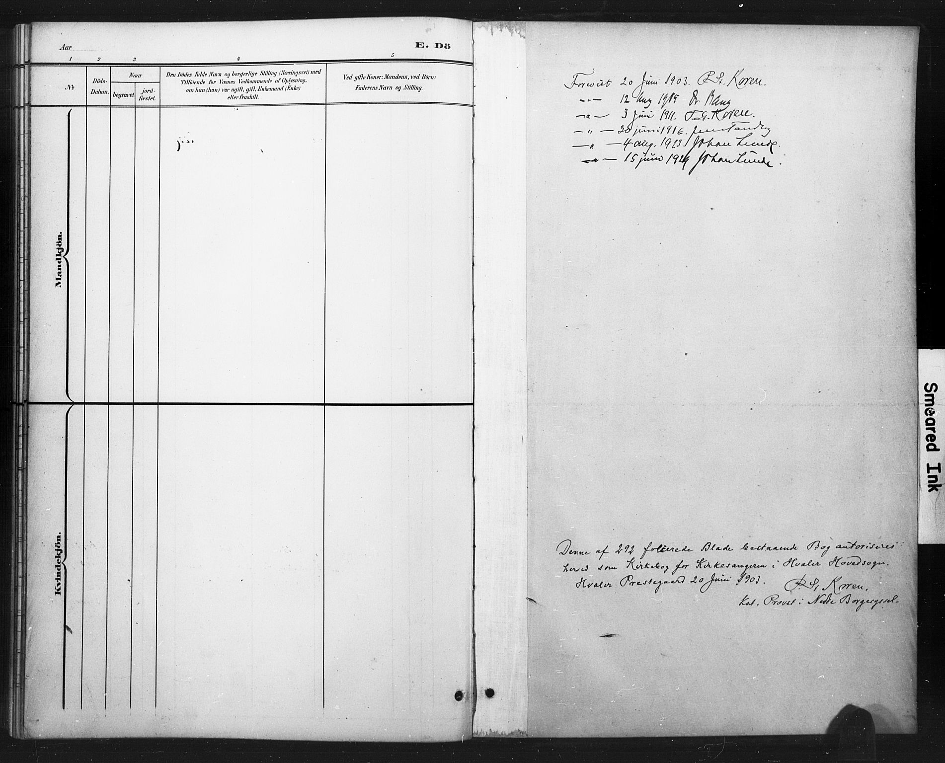 Hvaler prestekontor Kirkebøker, SAO/A-2001/G/Ga/L0001: Parish register (copy) no. I 1, 1901-1930