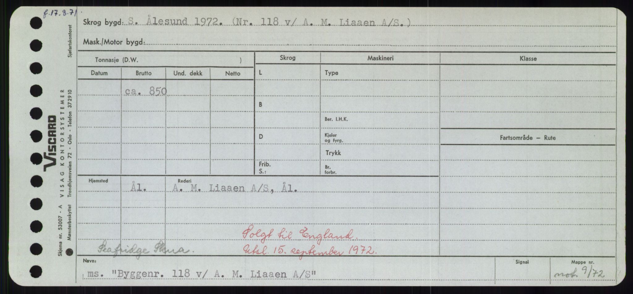 Sjøfartsdirektoratet med forløpere, Skipsmålingen, RA/S-1627/H/Hd/L0006: Fartøy, Byg-Båt, p. 515