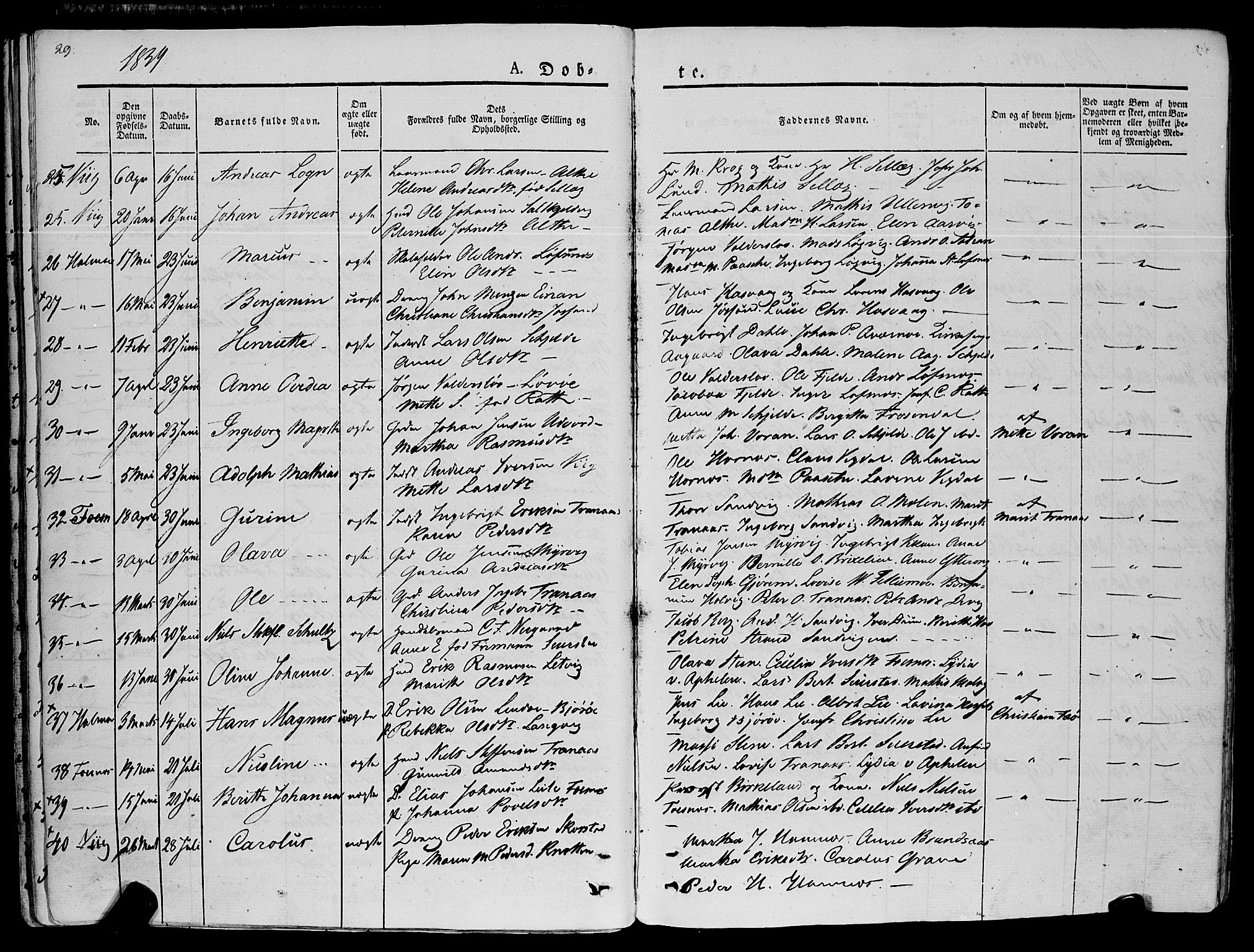 Ministerialprotokoller, klokkerbøker og fødselsregistre - Nord-Trøndelag, AV/SAT-A-1458/773/L0614: Parish register (official) no. 773A05, 1831-1856, p. 29