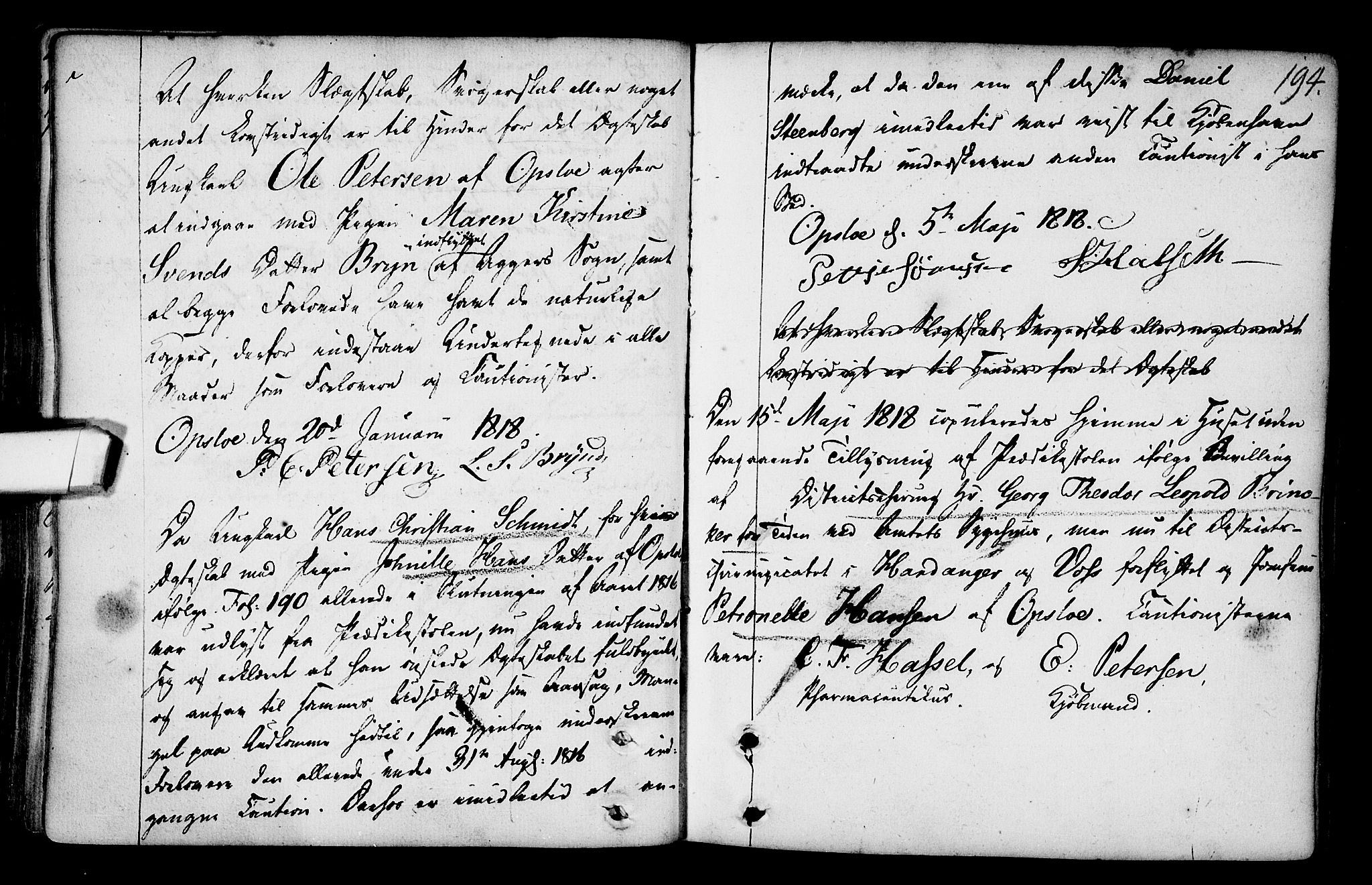 Gamlebyen prestekontor Kirkebøker, SAO/A-10884/F/Fa/L0001: Parish register (official) no. 1, 1734-1818, p. 194