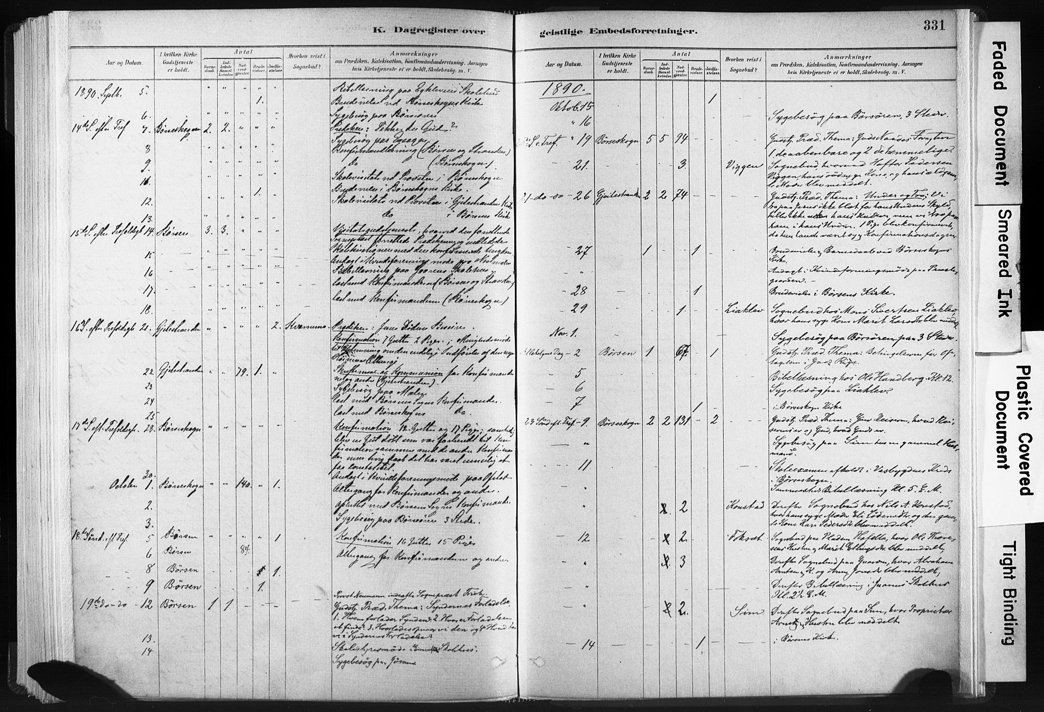 Ministerialprotokoller, klokkerbøker og fødselsregistre - Sør-Trøndelag, SAT/A-1456/665/L0773: Parish register (official) no. 665A08, 1879-1905, p. 331