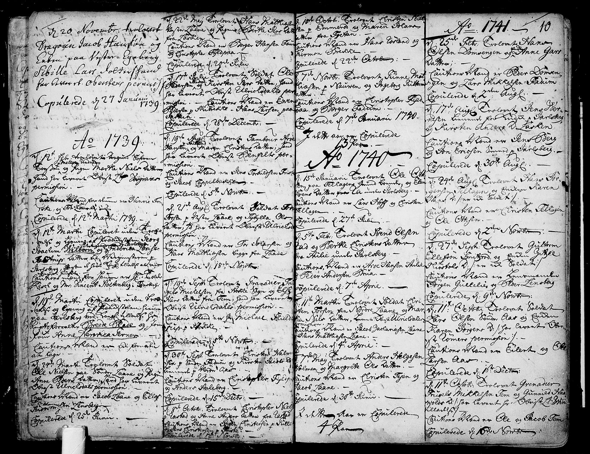 Sem kirkebøker, SAKO/A-5/F/Fa/L0001: Parish register (official) no. I 1, 1702-1763, p. 10