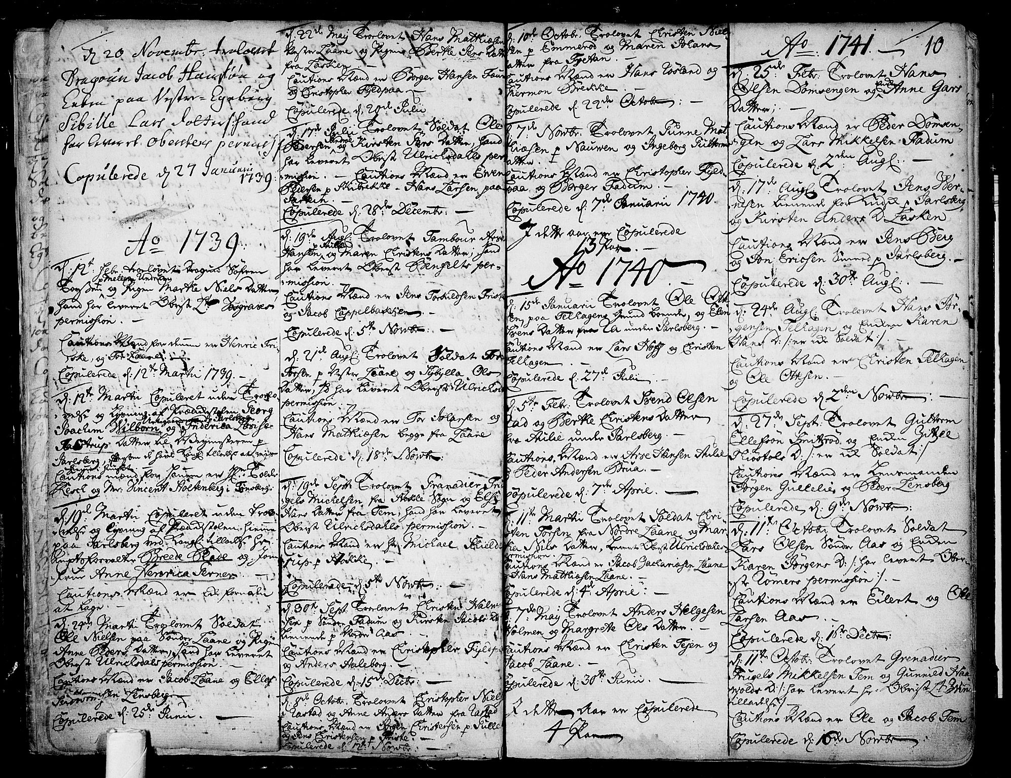 Sem kirkebøker, AV/SAKO-A-5/F/Fa/L0001: Parish register (official) no. I 1, 1702-1763, p. 10