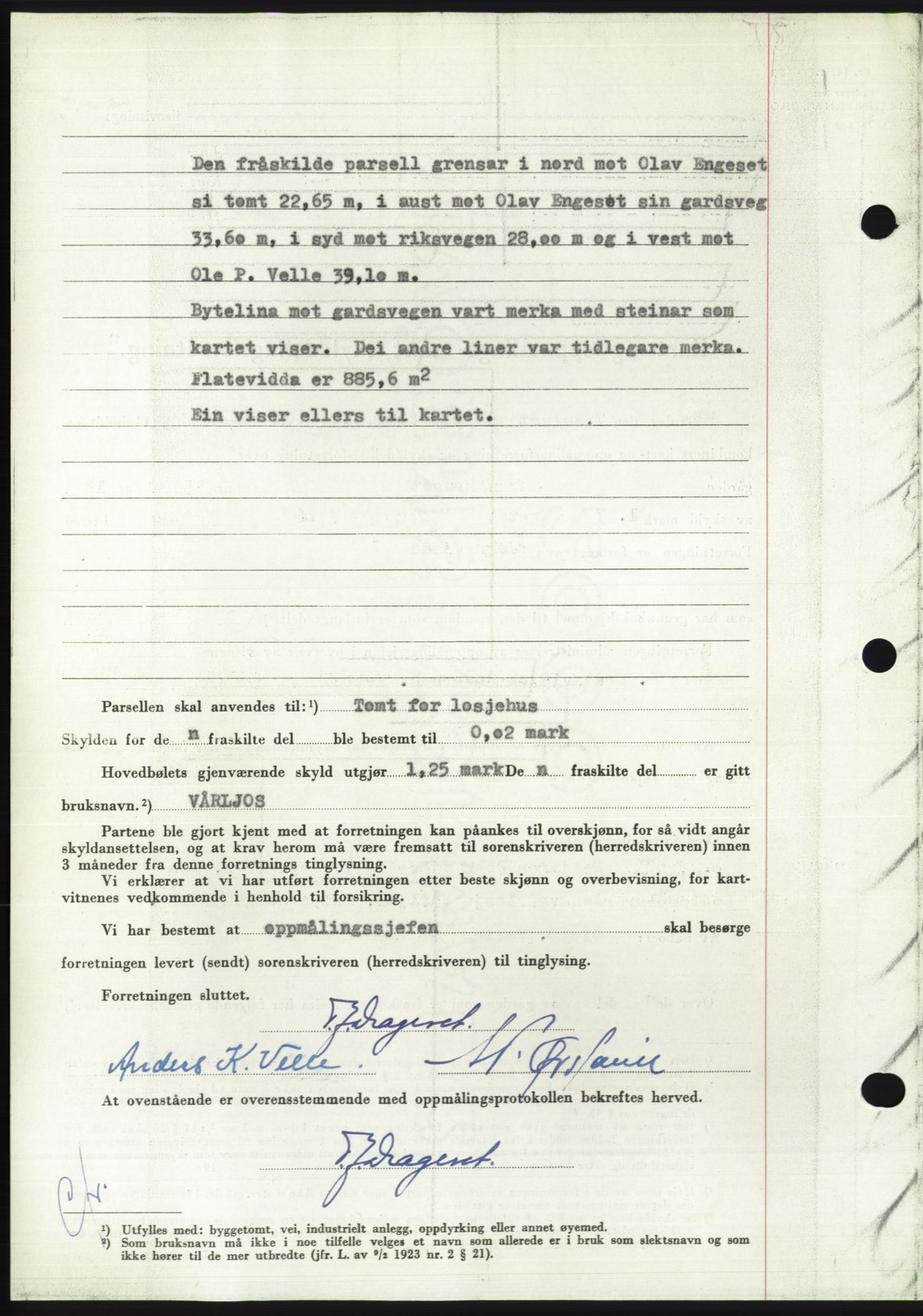 Søre Sunnmøre sorenskriveri, SAT/A-4122/1/2/2C/L0087: Mortgage book no. 13A, 1950-1950, Diary no: : 1949/1950