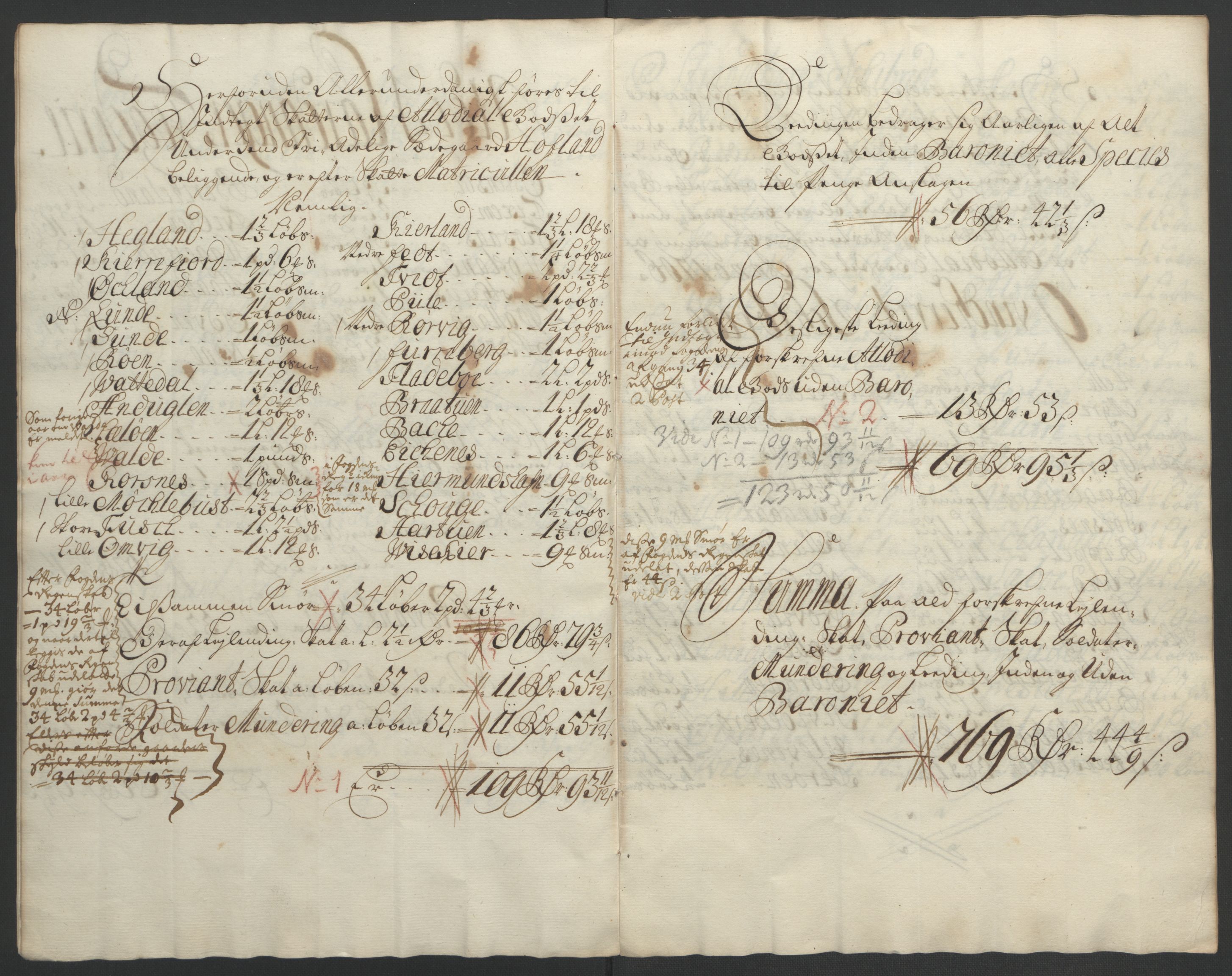 Rentekammeret inntil 1814, Reviderte regnskaper, Fogderegnskap, AV/RA-EA-4092/R49/L3138: Fogderegnskap Rosendal Baroni, 1691-1714, p. 181