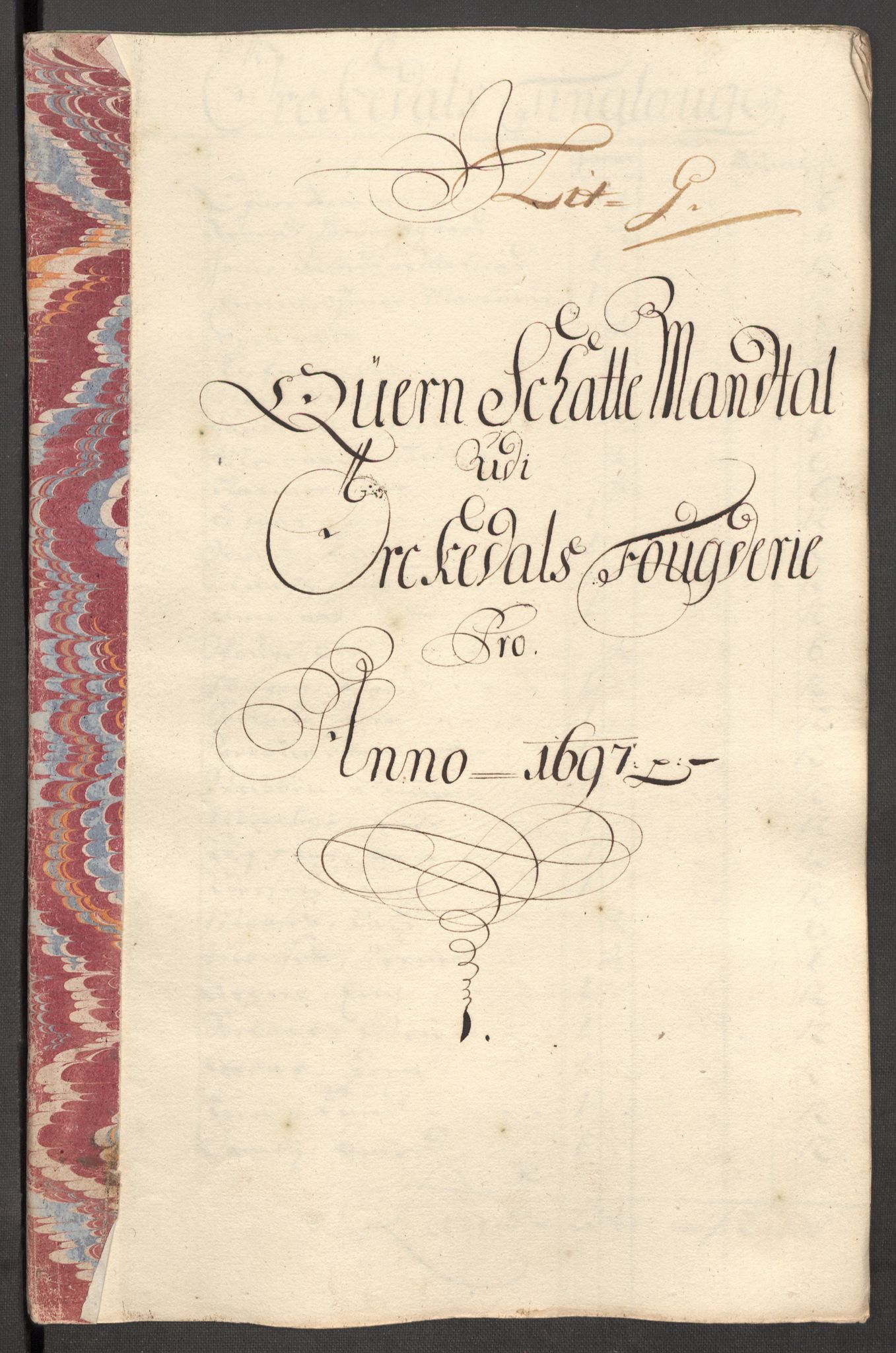 Rentekammeret inntil 1814, Reviderte regnskaper, Fogderegnskap, RA/EA-4092/R60/L3947: Fogderegnskap Orkdal og Gauldal, 1697, p. 135