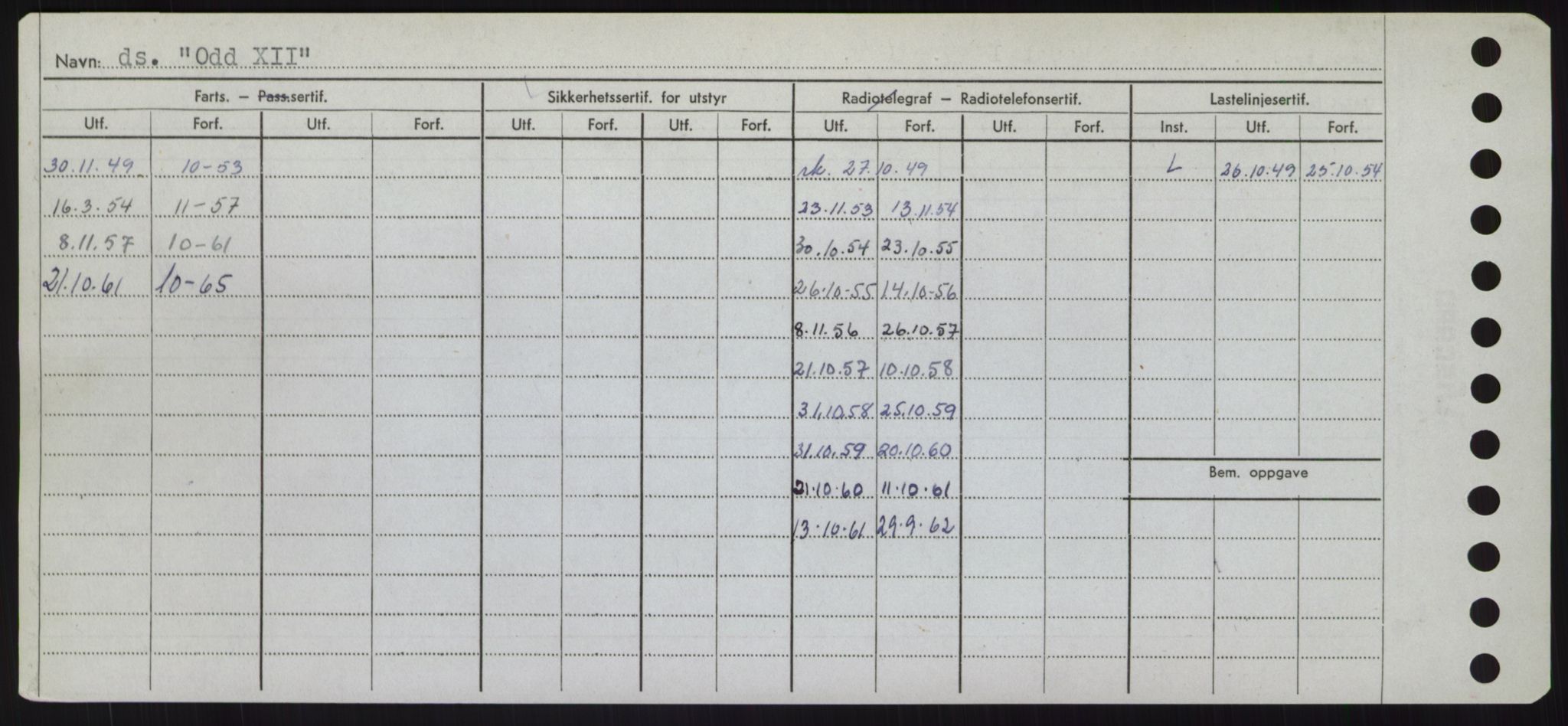 Sjøfartsdirektoratet med forløpere, Skipsmålingen, RA/S-1627/H/Hd/L0028: Fartøy, O, p. 102