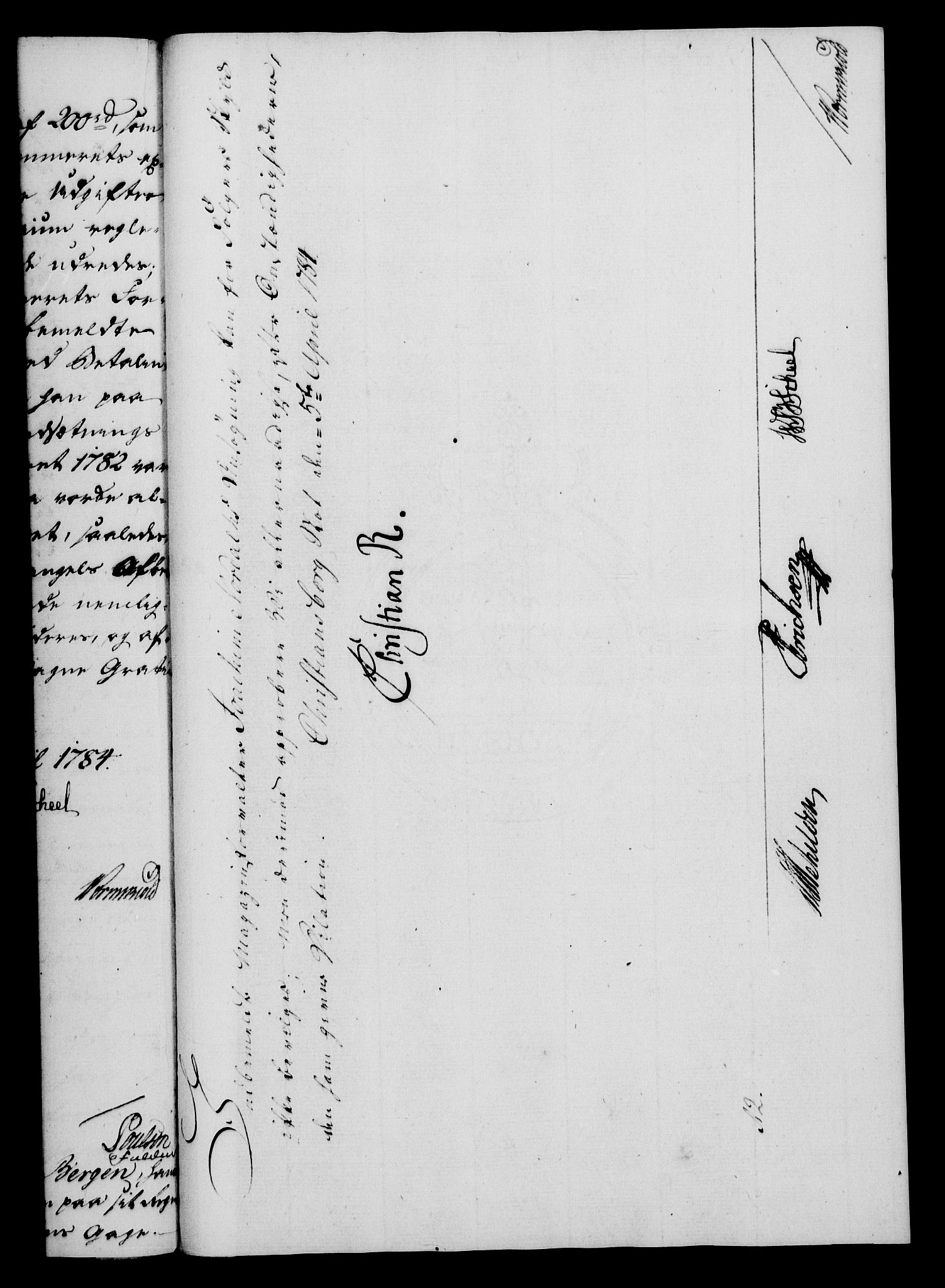 Rentekammeret, Kammerkanselliet, AV/RA-EA-3111/G/Gf/Gfa/L0066: Norsk relasjons- og resolusjonsprotokoll (merket RK 52.66), 1784, p. 327