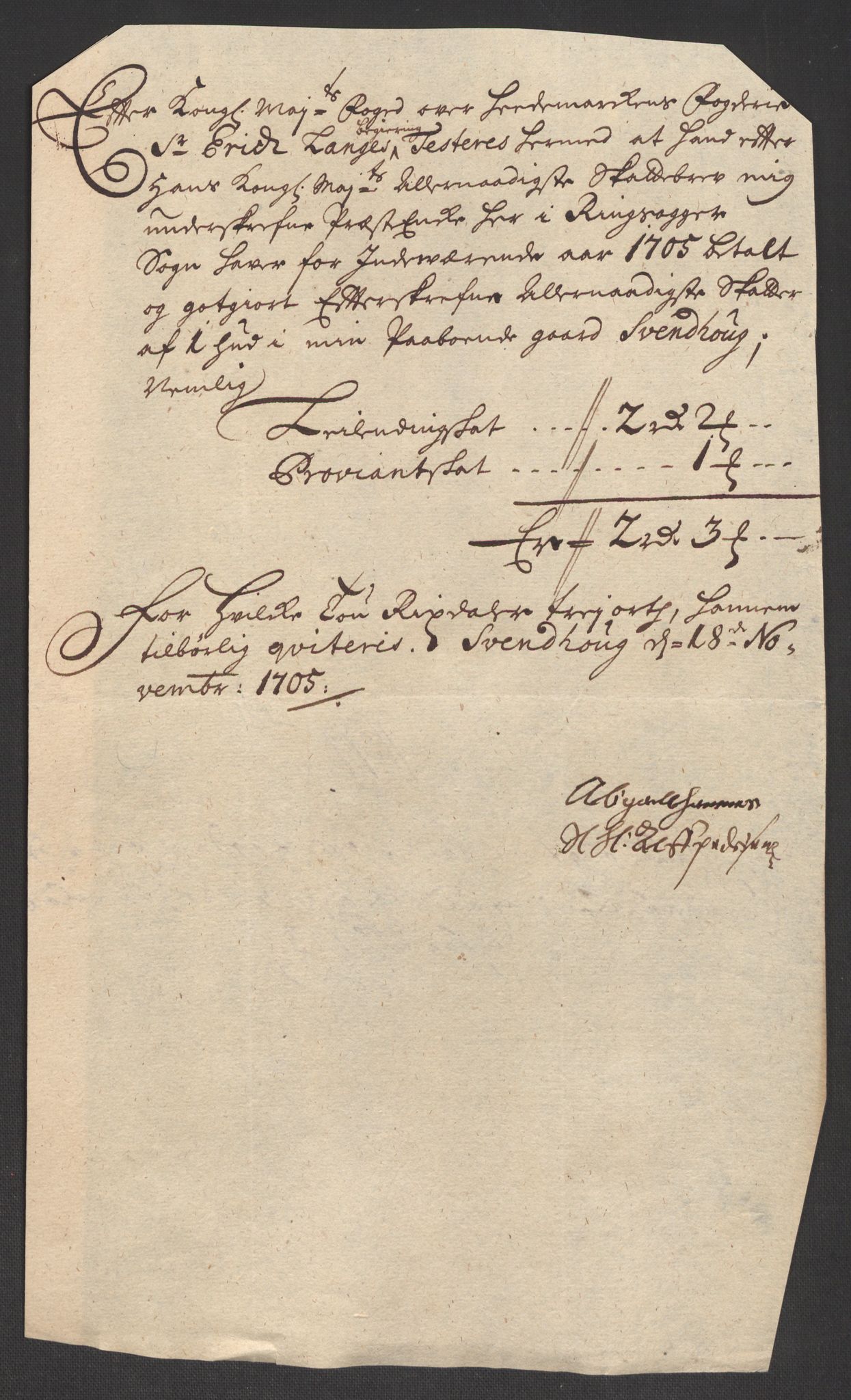 Rentekammeret inntil 1814, Reviderte regnskaper, Fogderegnskap, AV/RA-EA-4092/R16/L1042: Fogderegnskap Hedmark, 1705, p. 153