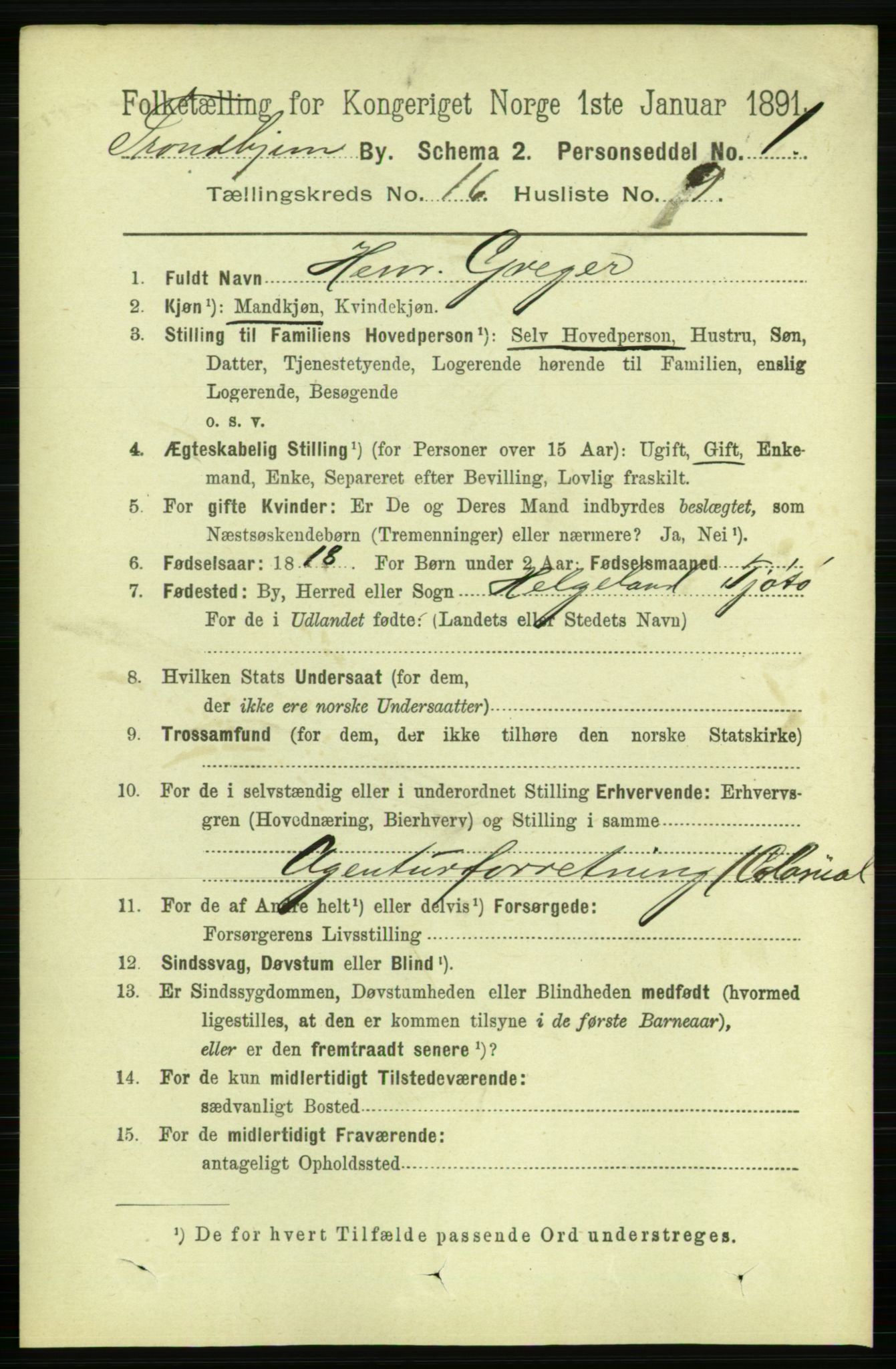 RA, 1891 census for 1601 Trondheim, 1891, p. 12418