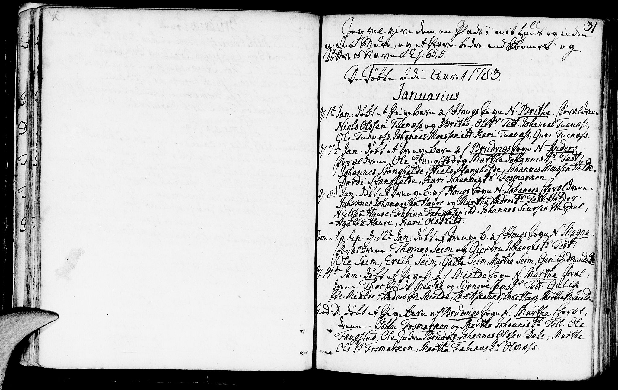 Haus sokneprestembete, SAB/A-75601/H/Haa: Parish register (official) no. A 10, 1782-1796, p. 31