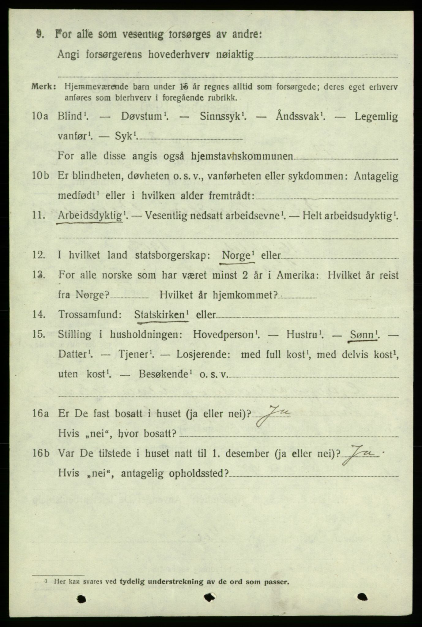 SAB, 1920 census for Varaldsøy, 1920, p. 742