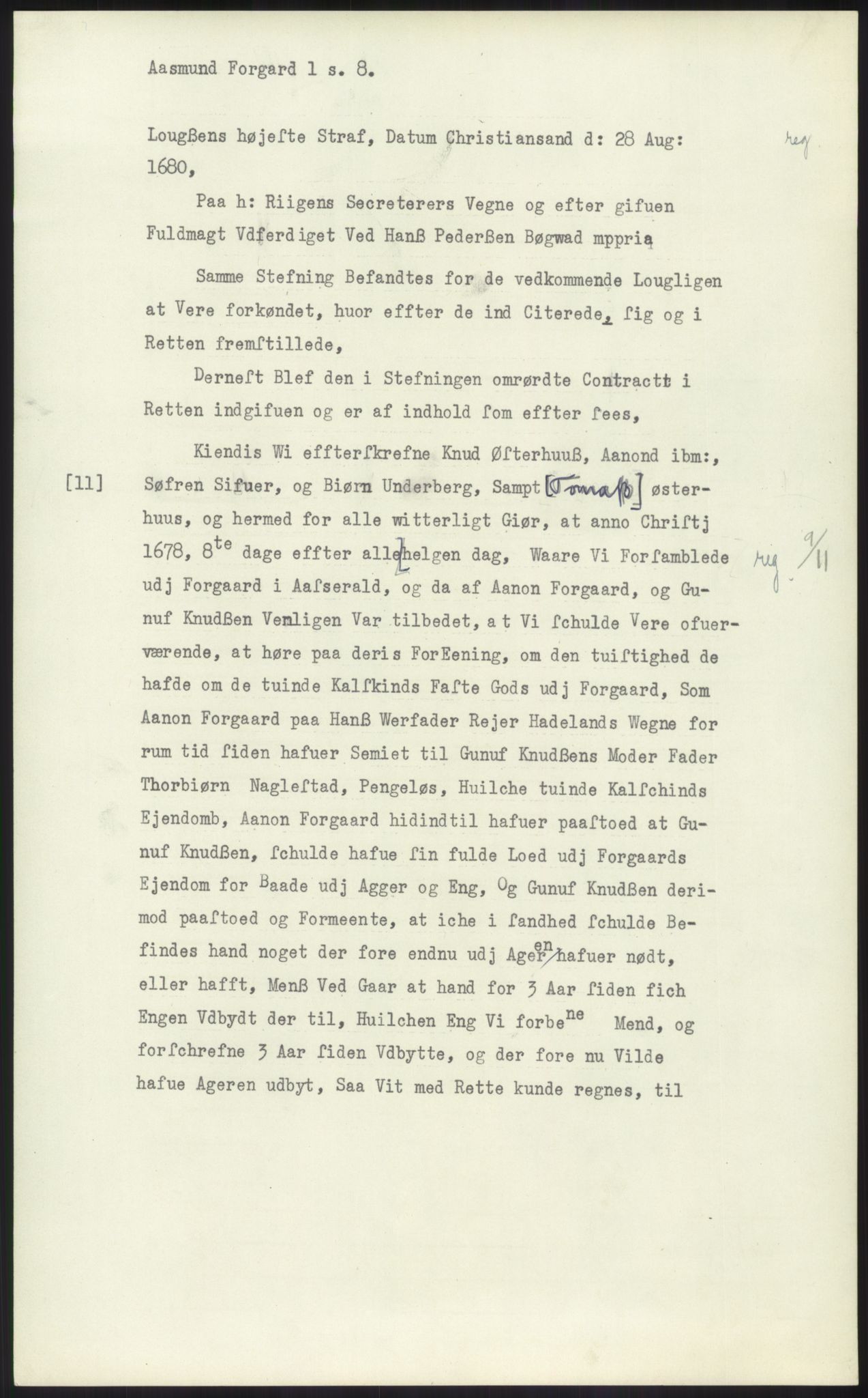 Samlinger til kildeutgivelse, Diplomavskriftsamlingen, AV/RA-EA-4053/H/Ha, p. 1161