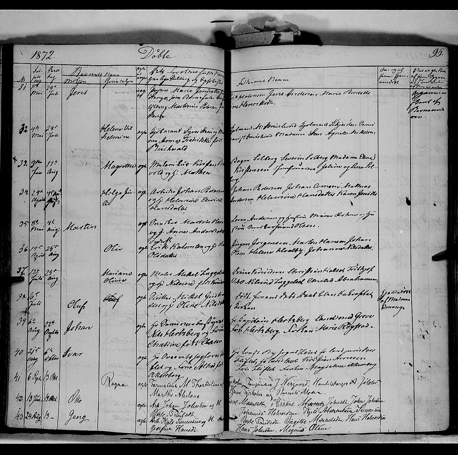 Vang prestekontor, Hedmark, AV/SAH-PREST-008/H/Ha/Haa/L0011: Parish register (official) no. 11, 1852-1877, p. 95