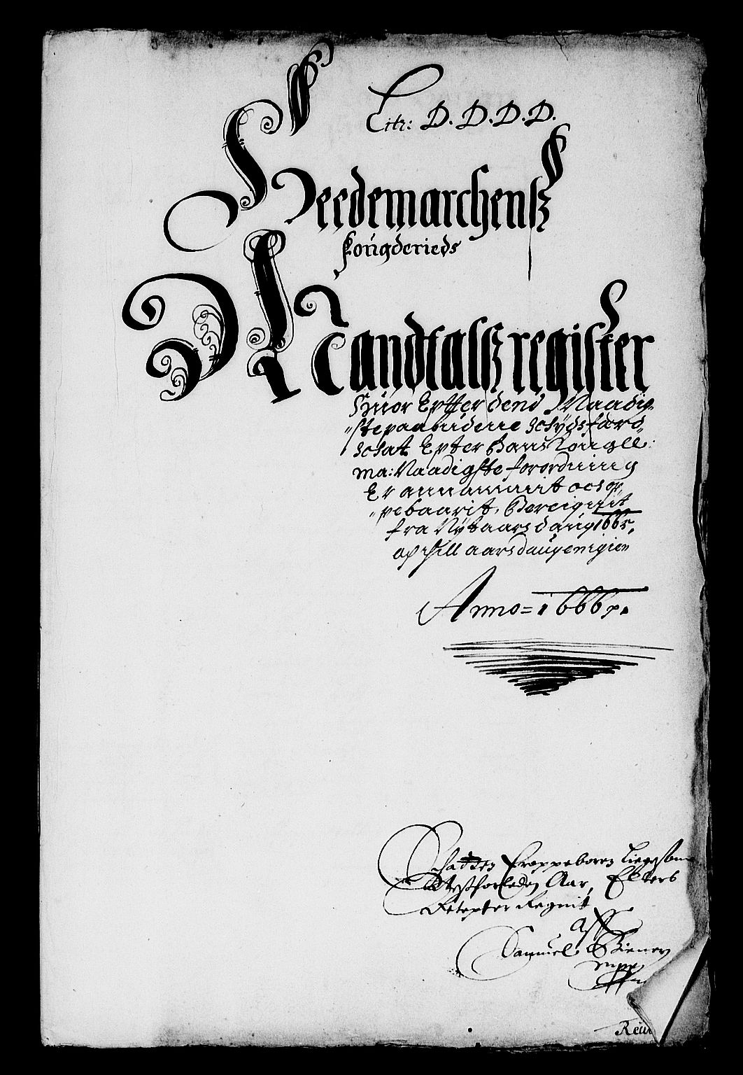 Rentekammeret inntil 1814, Reviderte regnskaper, Stiftamtstueregnskaper, Landkommissariatet på Akershus og Akershus stiftamt, AV/RA-EA-5869/R/Ra/L0032: Landkommissariatet på Akershus, 1665