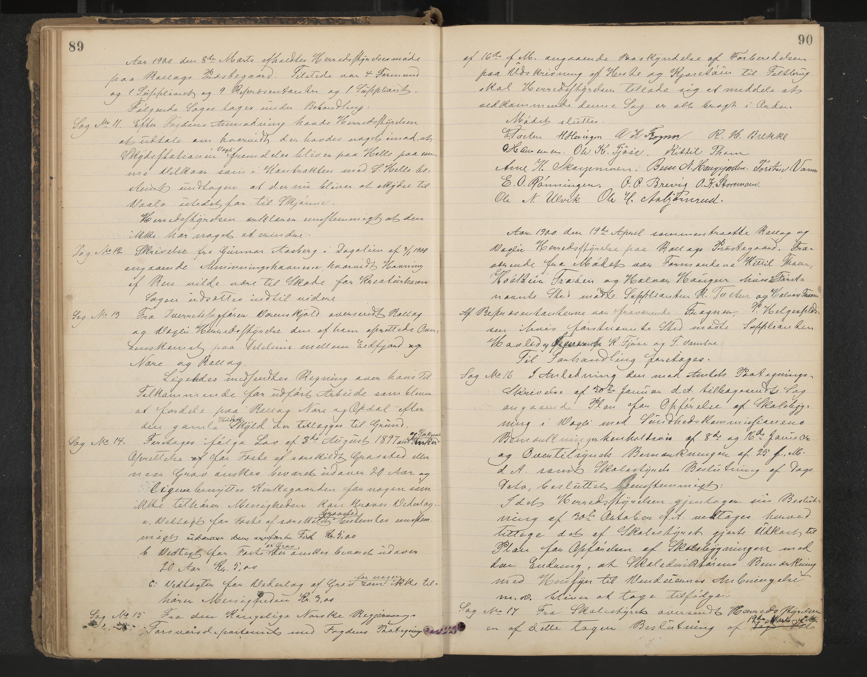 Rollag formannskap og sentraladministrasjon, IKAK/0632021-2/A/Aa/L0004: Møtebok, 1897-1909, p. 89-90