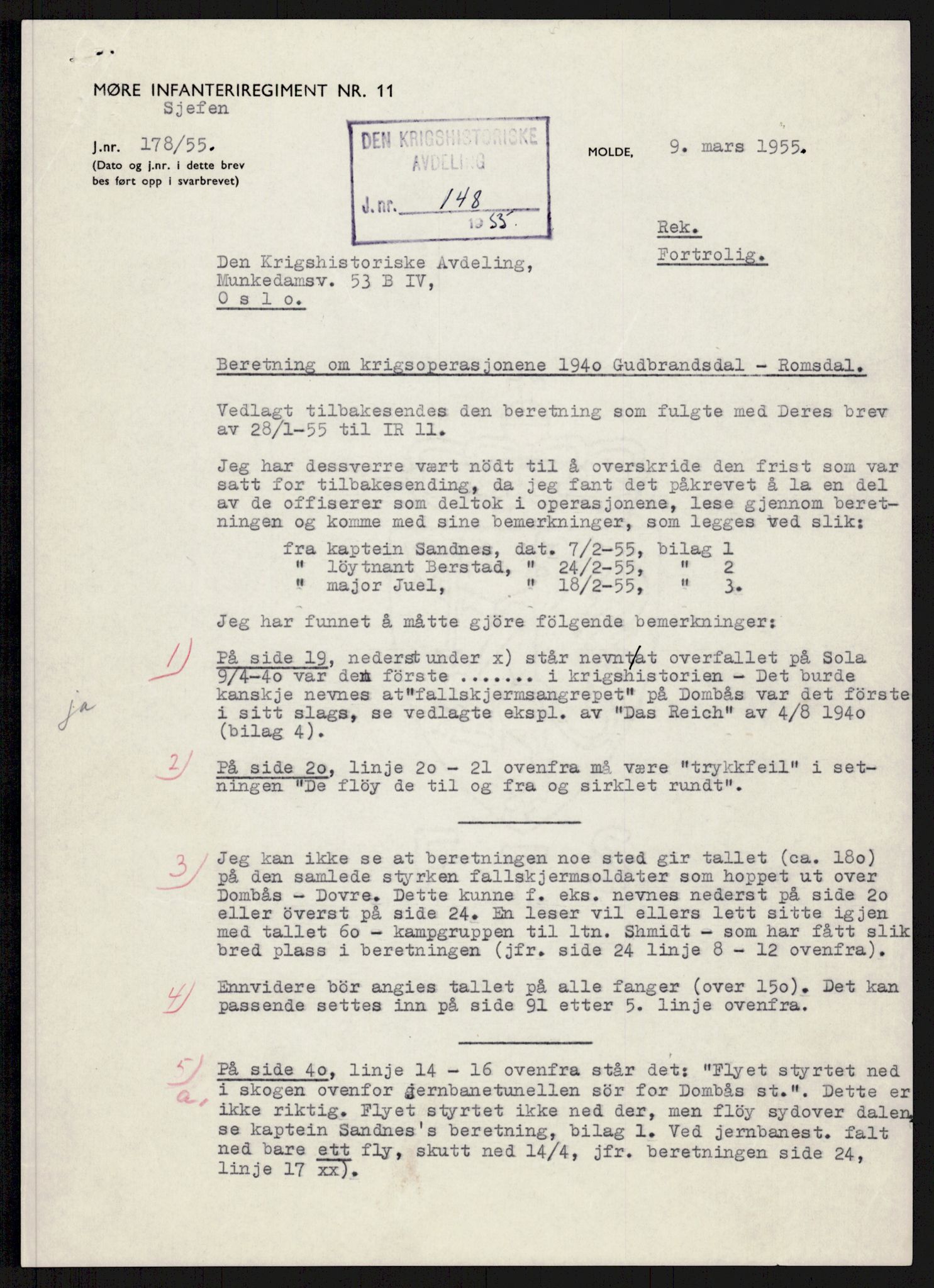 Forsvaret, Forsvarets krigshistoriske avdeling, AV/RA-RAFA-2017/Y/Yb/L0113: II-C-11-510-512  -  5. Divisjon., 1940, p. 8