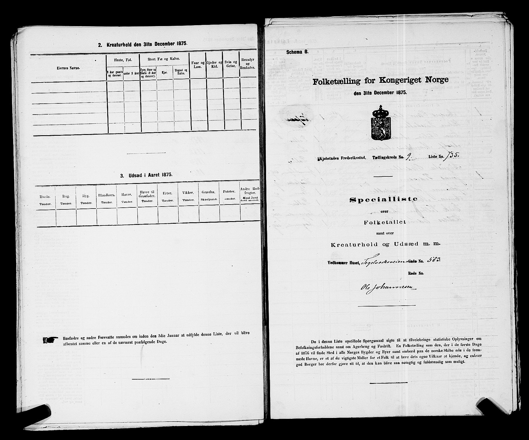 RA, 1875 census for 0103B Fredrikstad/Fredrikstad, 1875, p. 1680