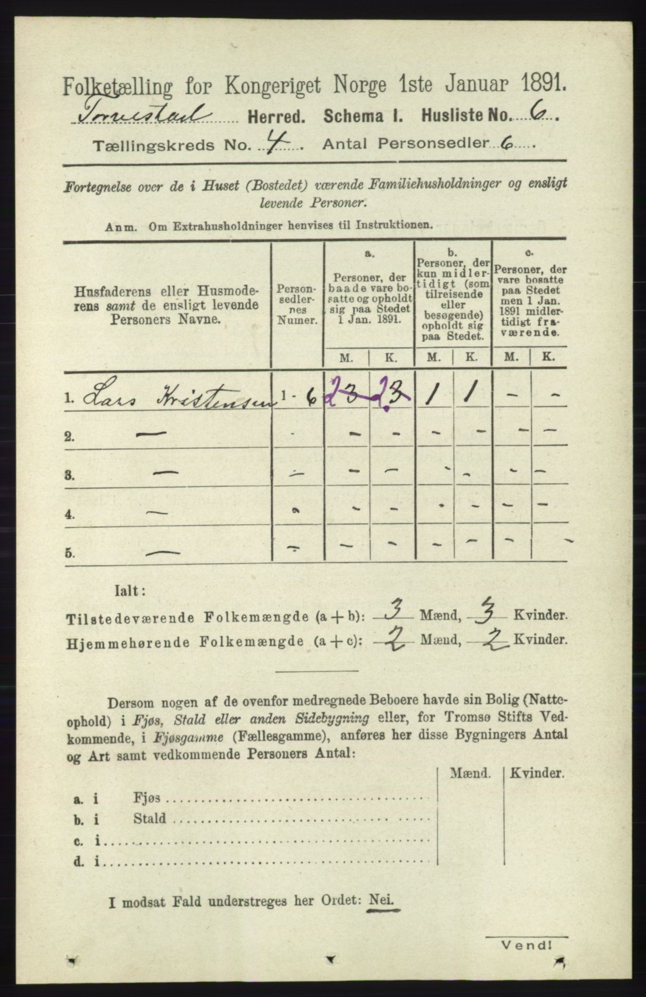 RA, 1891 census for 1152 Torvastad, 1891, p. 1427