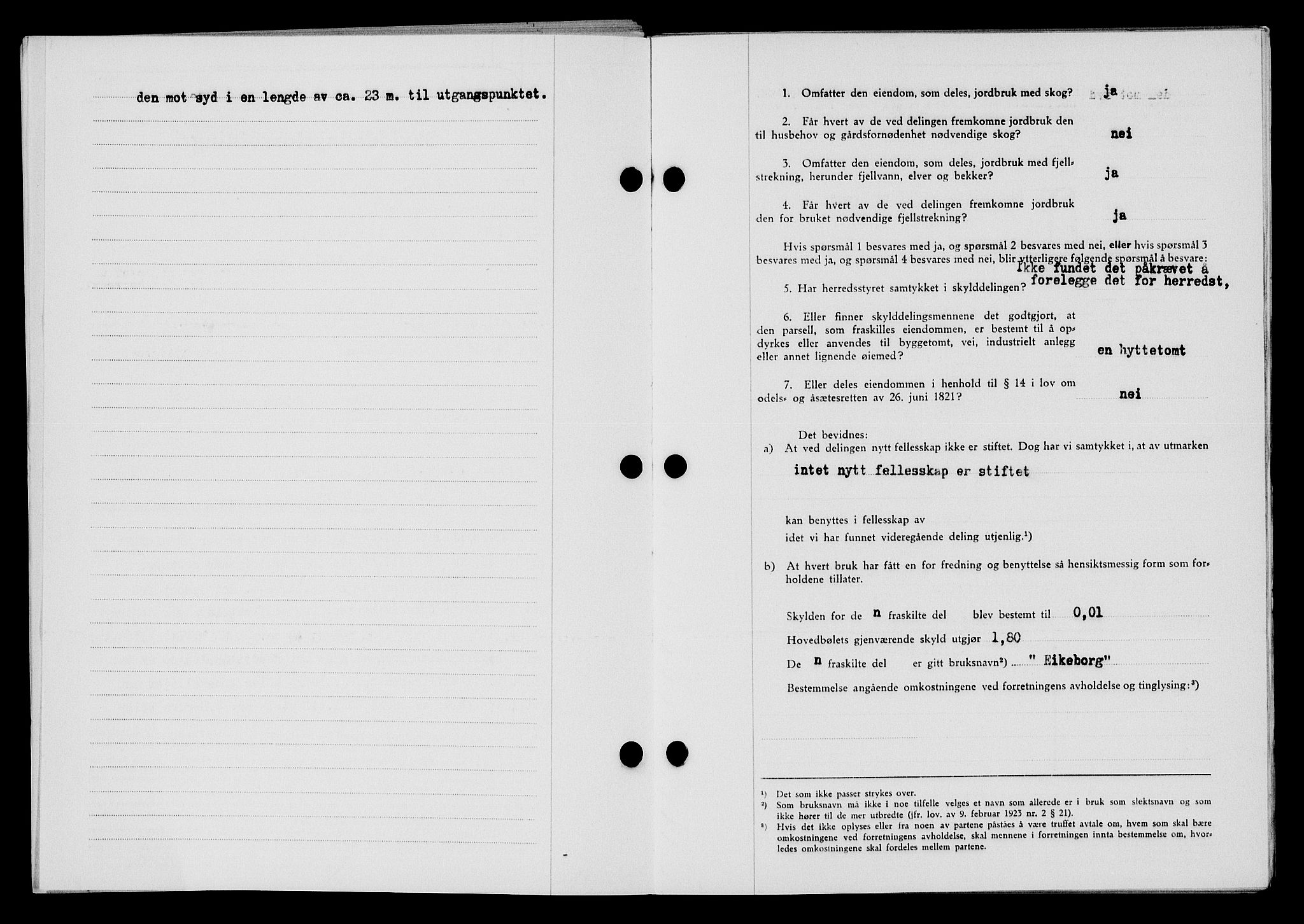 Flekkefjord sorenskriveri, SAK/1221-0001/G/Gb/Gba/L0060: Mortgage book no. A-8, 1945-1946, Diary no: : 540/1945