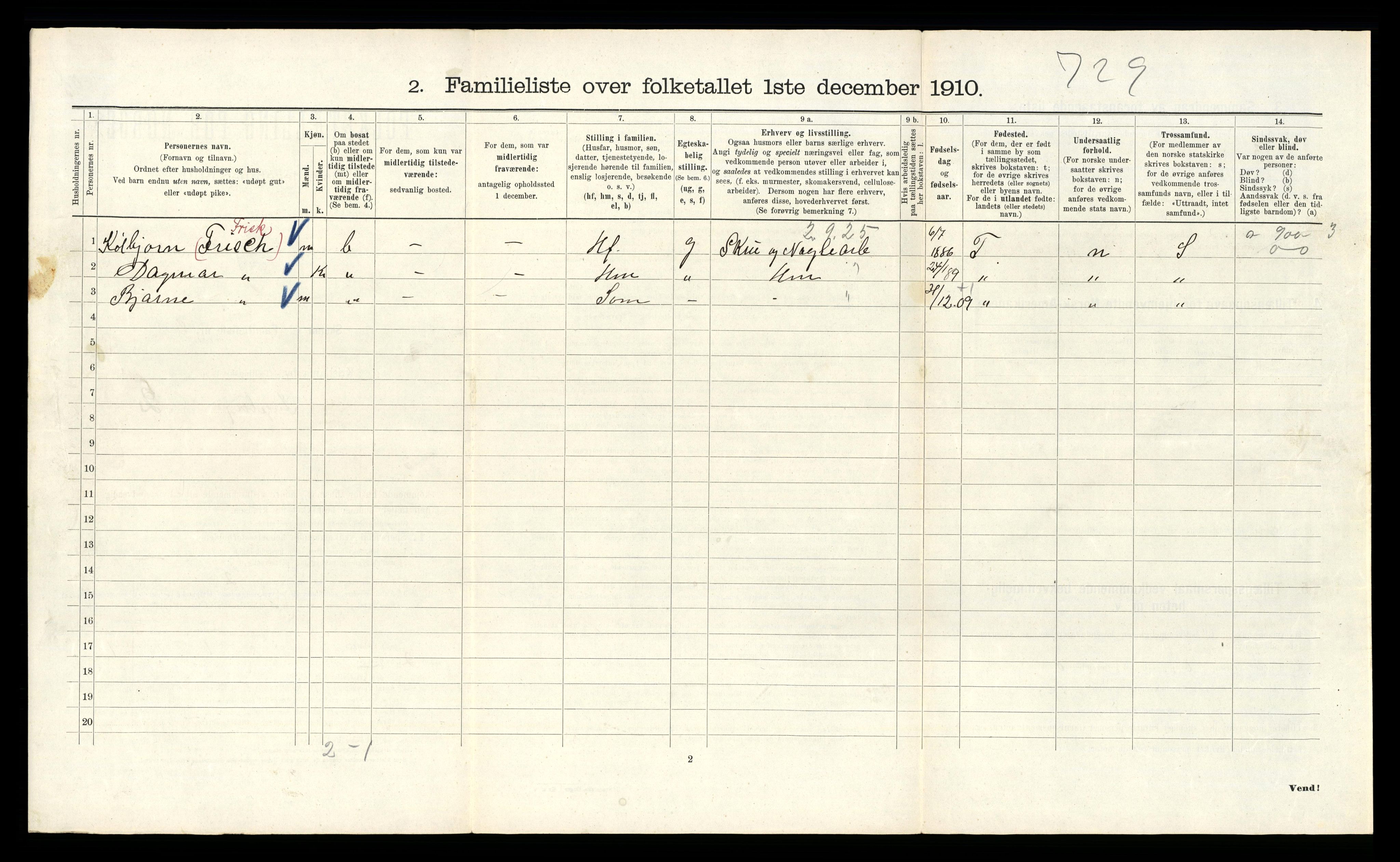 RA, 1910 census for Kristiania, 1910, p. 42928