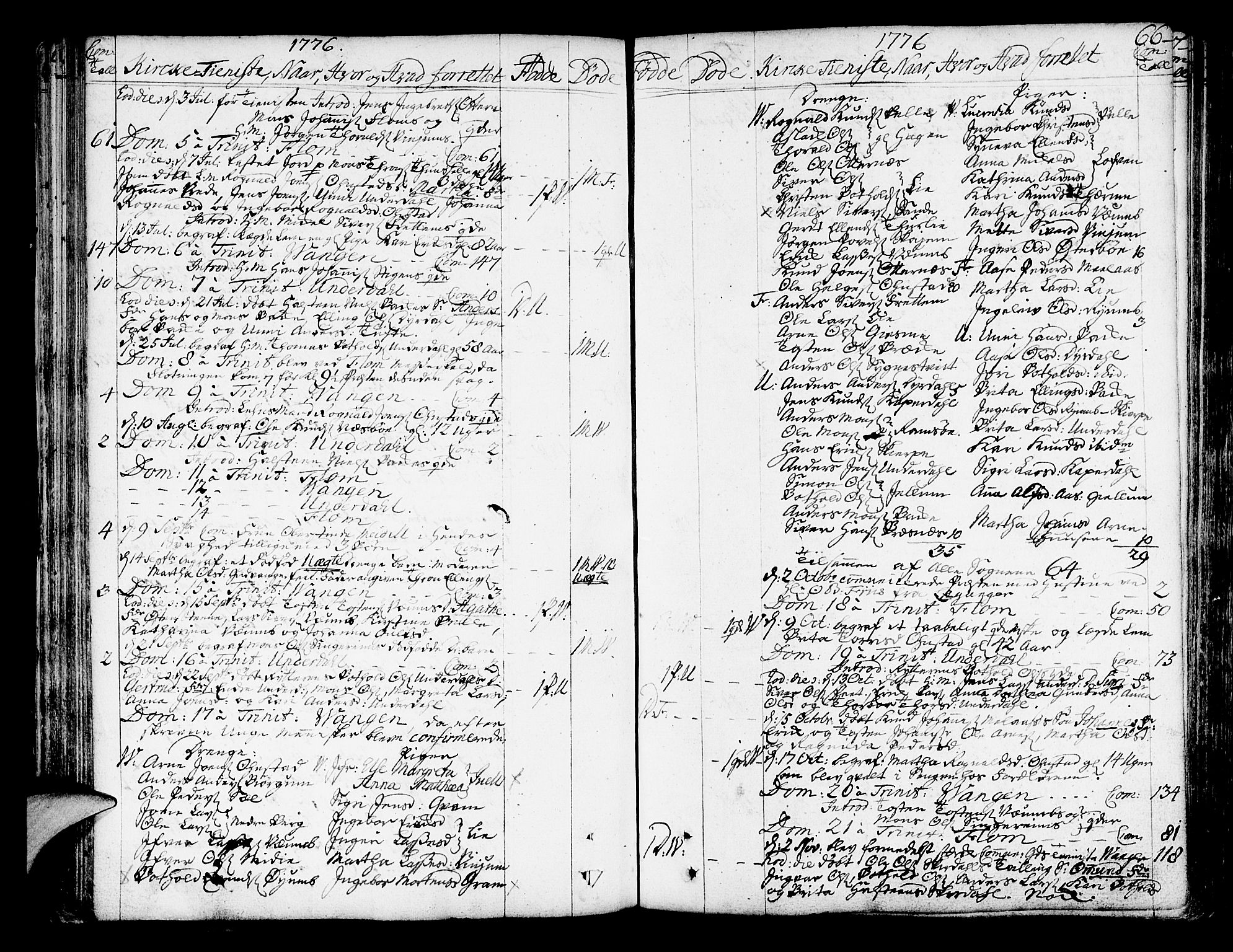 Aurland sokneprestembete, AV/SAB-A-99937/H/Ha/Haa/L0004: Parish register (official) no. A 4, 1756-1801, p. 66