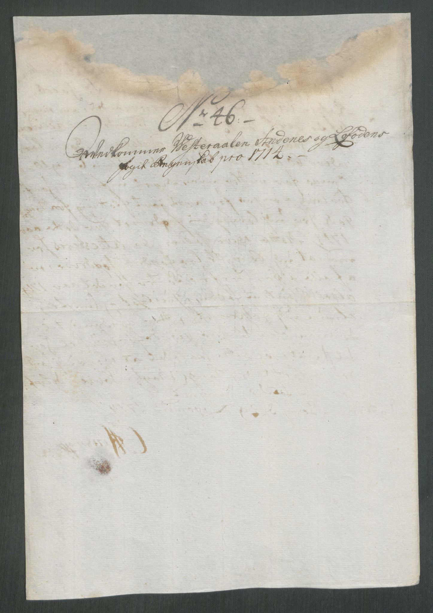 Rentekammeret inntil 1814, Reviderte regnskaper, Fogderegnskap, AV/RA-EA-4092/R67/L4680: Fogderegnskap Vesterålen, Andenes og Lofoten, 1714, p. 250