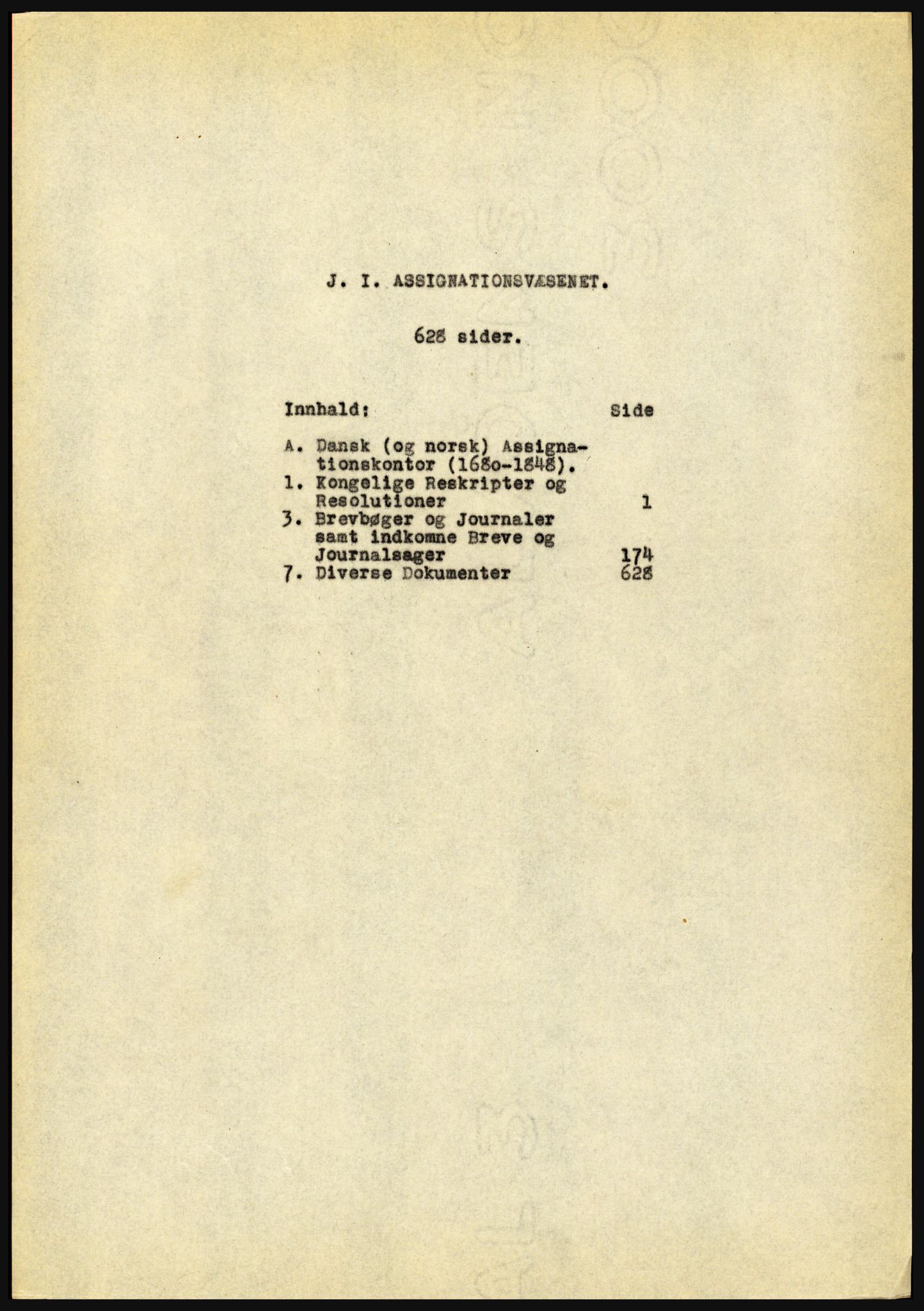 Riksarkivet, Seksjon for eldre arkiv og spesialsamlinger, AV/RA-EA-6797/H/Ha, 1953