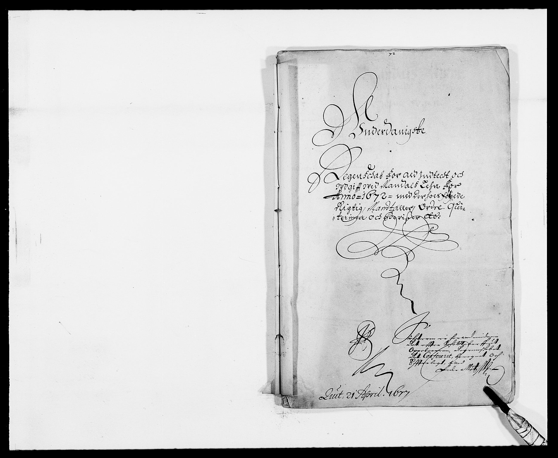 Rentekammeret inntil 1814, Reviderte regnskaper, Fogderegnskap, RA/EA-4092/R42/L2539: Mandal fogderi, 1671-1675, p. 64