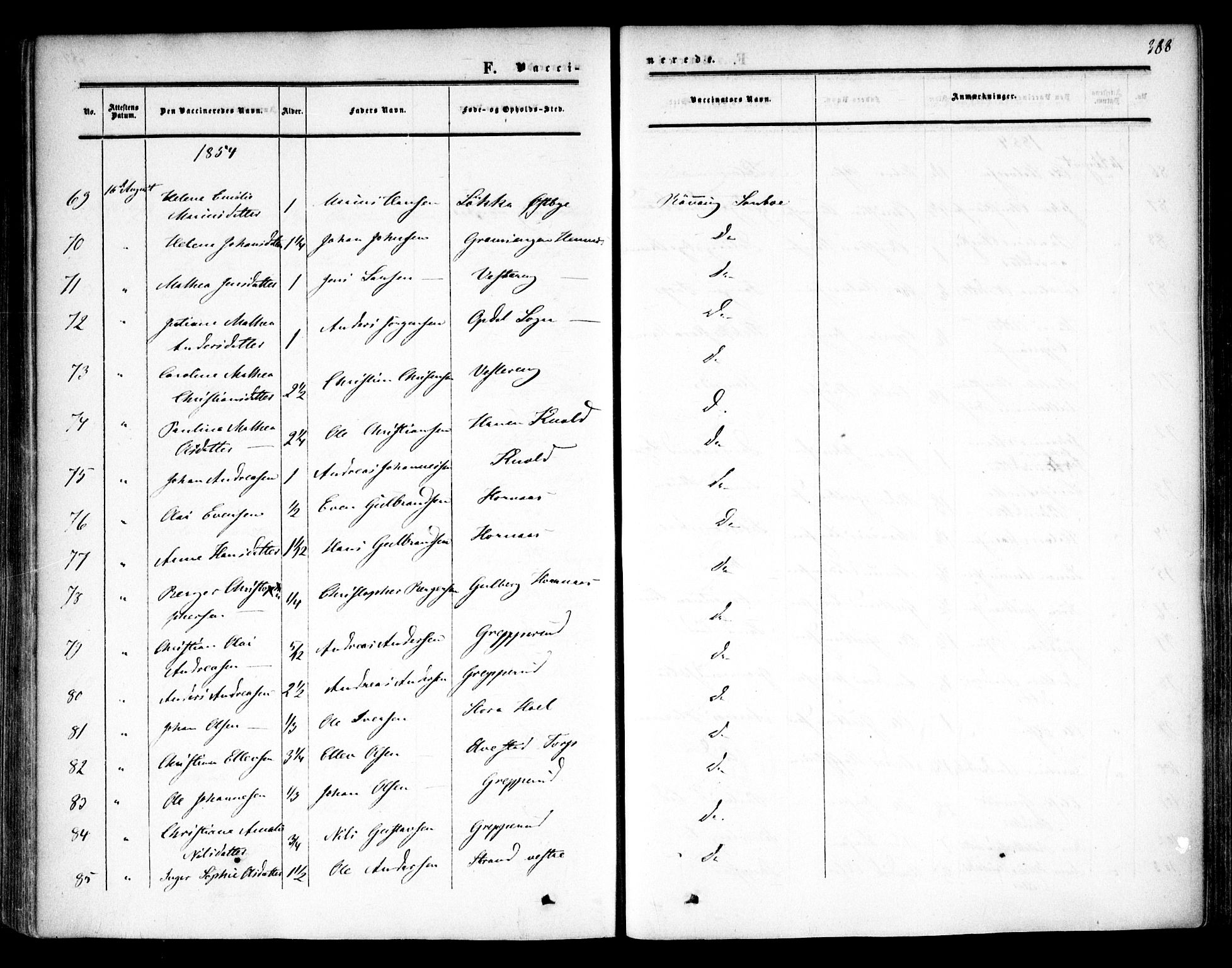 Høland prestekontor Kirkebøker, AV/SAO-A-10346a/F/Fa/L0010: Parish register (official) no. I 10, 1854-1861, p. 388