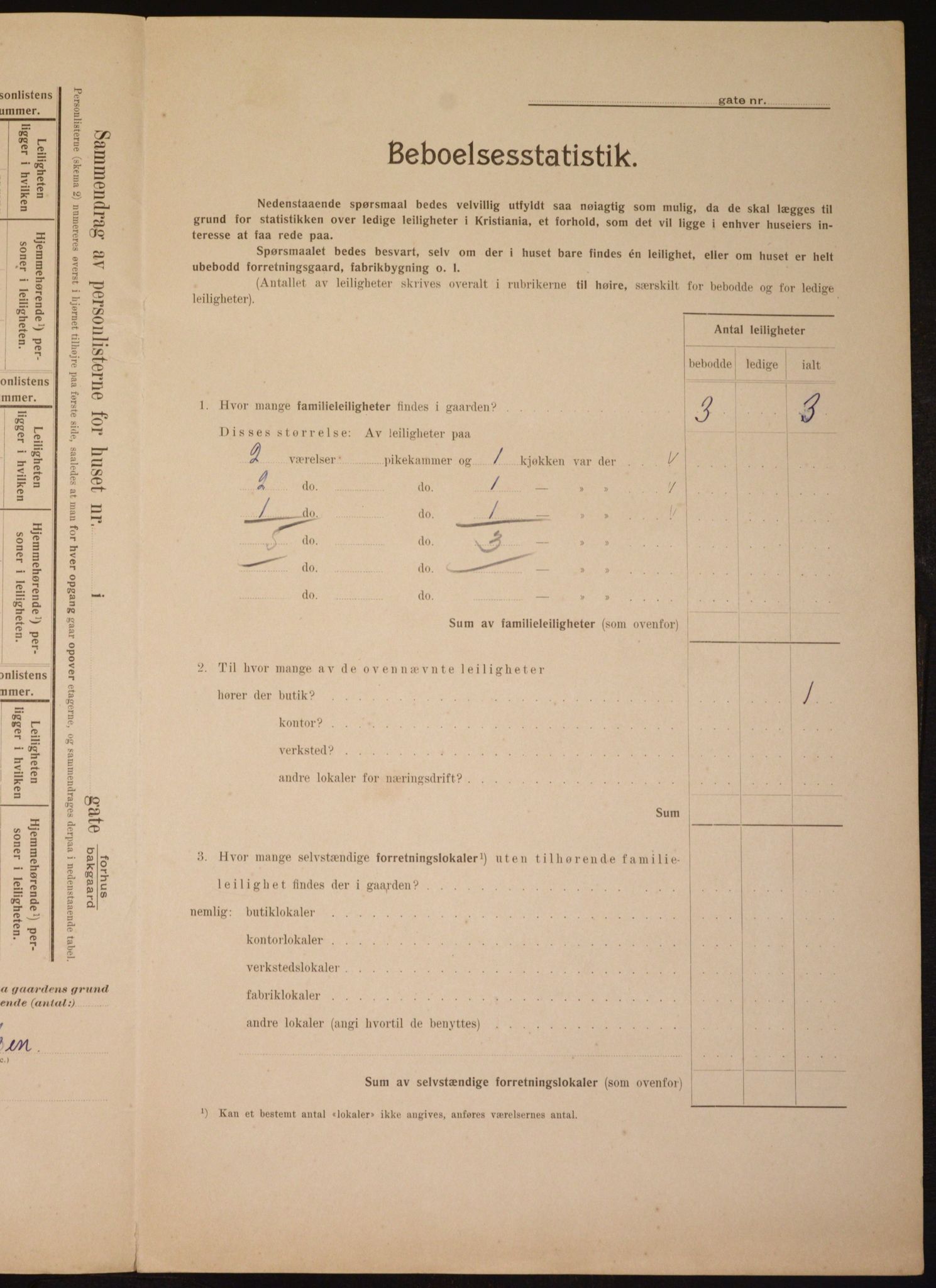 OBA, Municipal Census 1910 for Kristiania, 1910, p. 14428