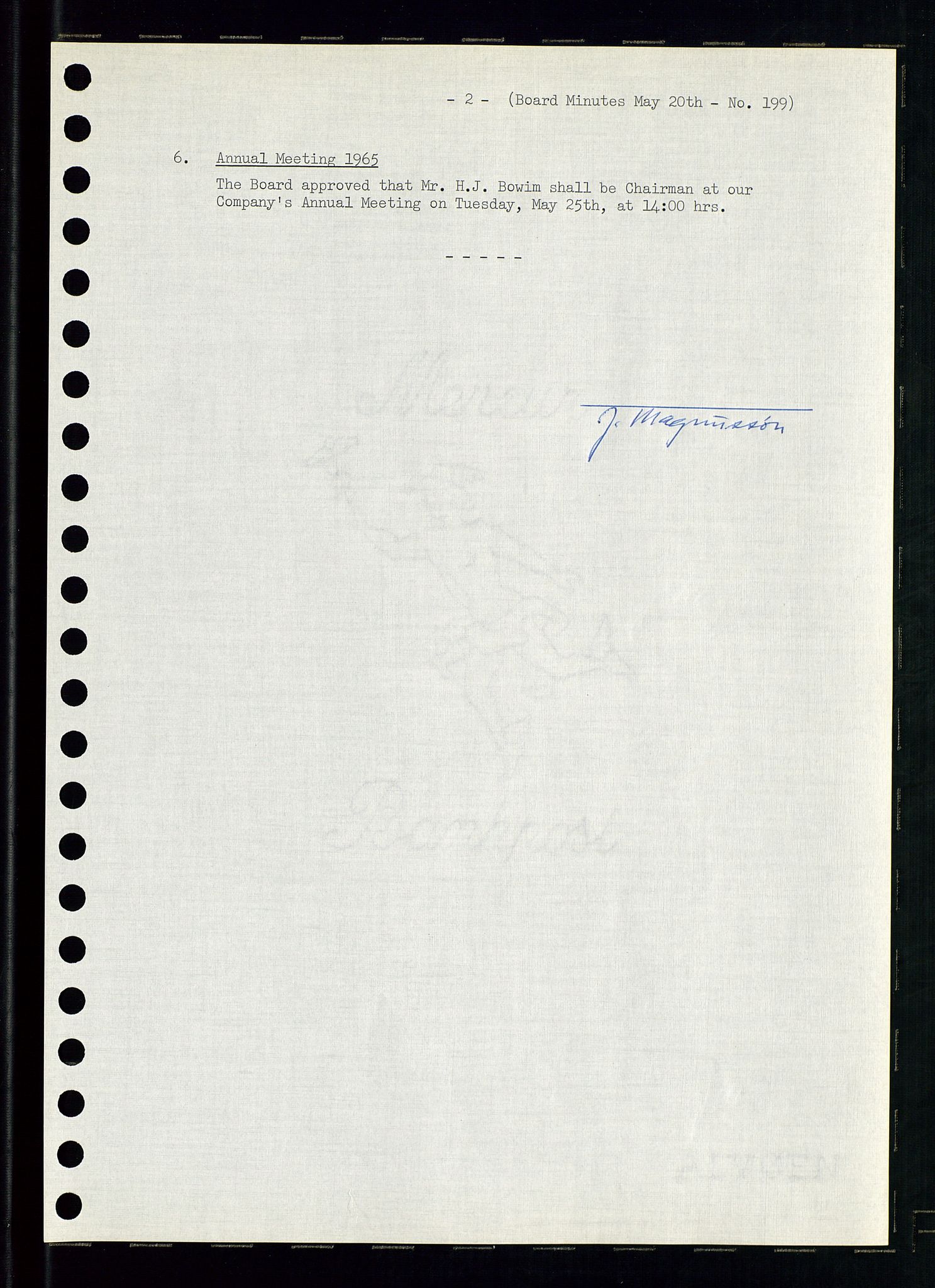 Pa 0982 - Esso Norge A/S, AV/SAST-A-100448/A/Aa/L0002/0001: Den administrerende direksjon Board minutes (styrereferater) / Den administrerende direksjon Board minutes (styrereferater), 1965, p. 107