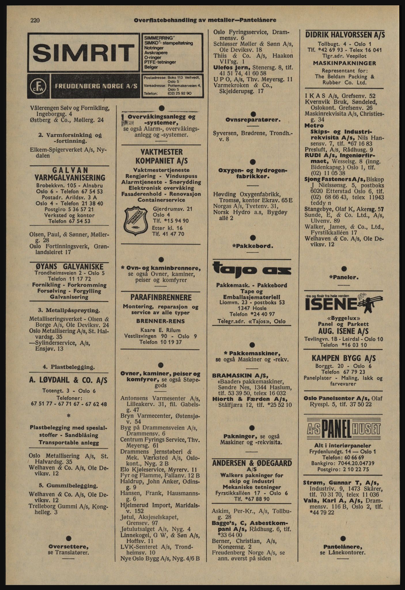 Kristiania/Oslo adressebok, PUBL/-, 1978-1979, p. 220