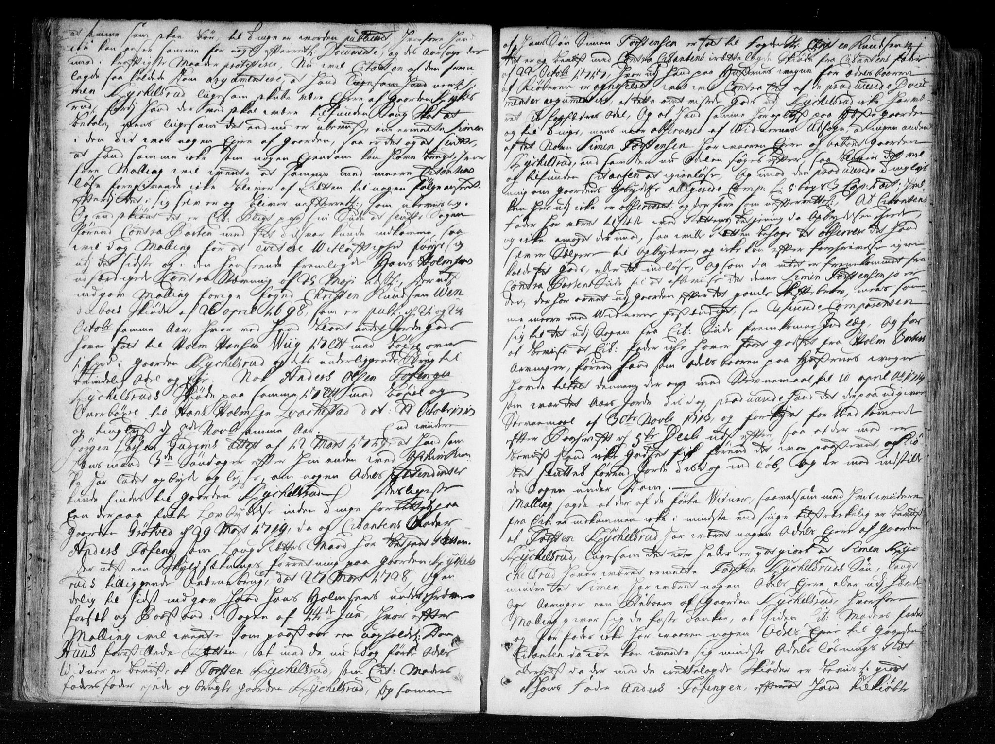 Heggen og Frøland sorenskriveri I, AV/SAO-A-11556/F/Fb/L0043: Tingbok, 1737-1743, p. 30b-31a