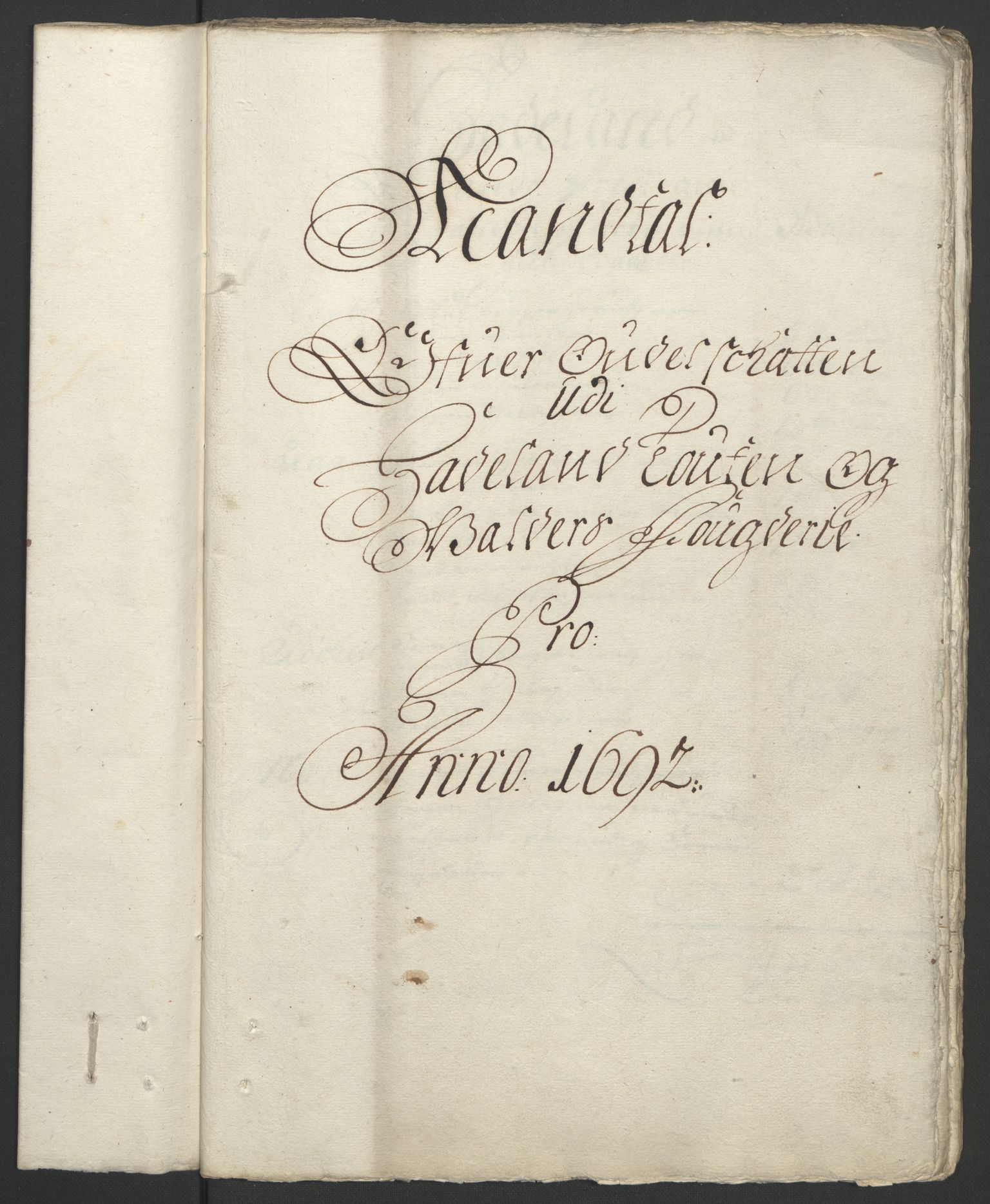 Rentekammeret inntil 1814, Reviderte regnskaper, Fogderegnskap, RA/EA-4092/R18/L1291: Fogderegnskap Hadeland, Toten og Valdres, 1692, p. 66