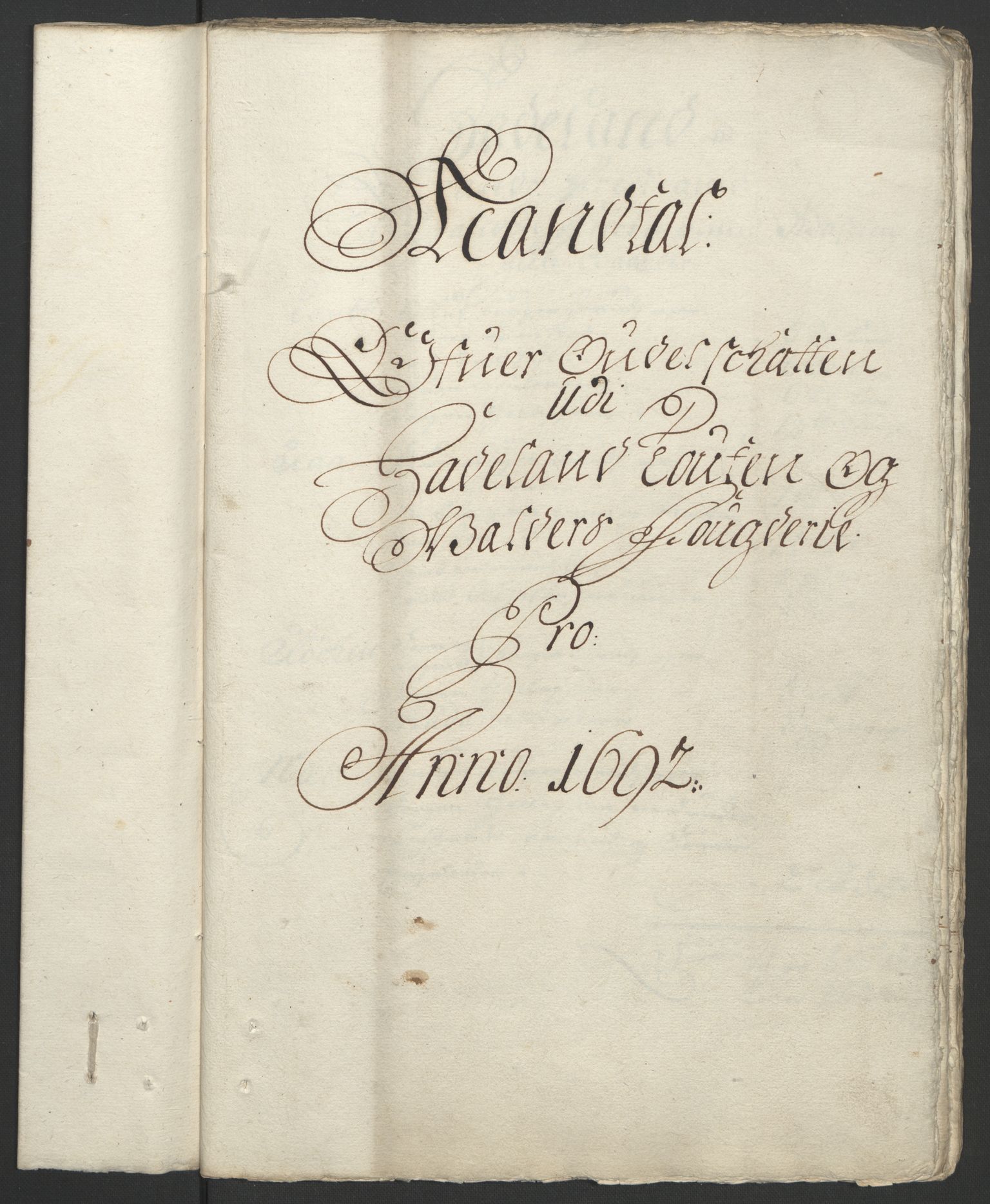 Rentekammeret inntil 1814, Reviderte regnskaper, Fogderegnskap, AV/RA-EA-4092/R18/L1291: Fogderegnskap Hadeland, Toten og Valdres, 1692, p. 66