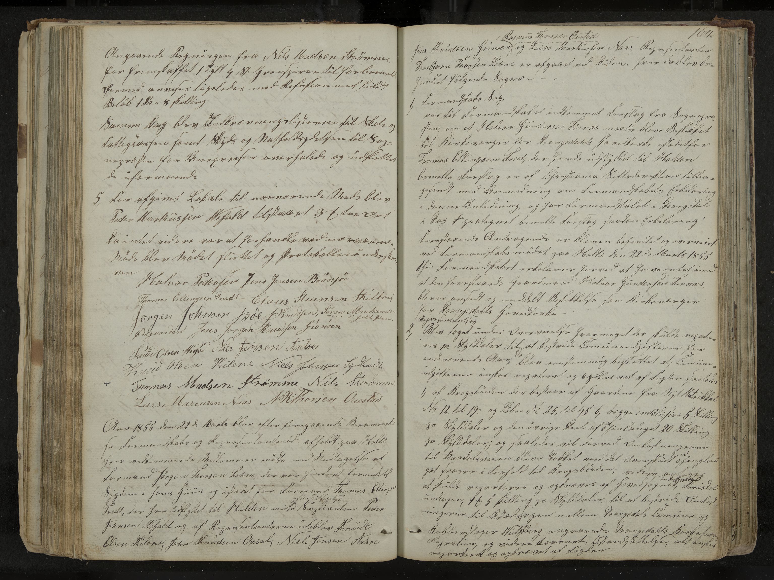 Drangedal formannskap og sentraladministrasjon, IKAK/0817021/A/L0001: Møtebok, 1837-1870, p. 164