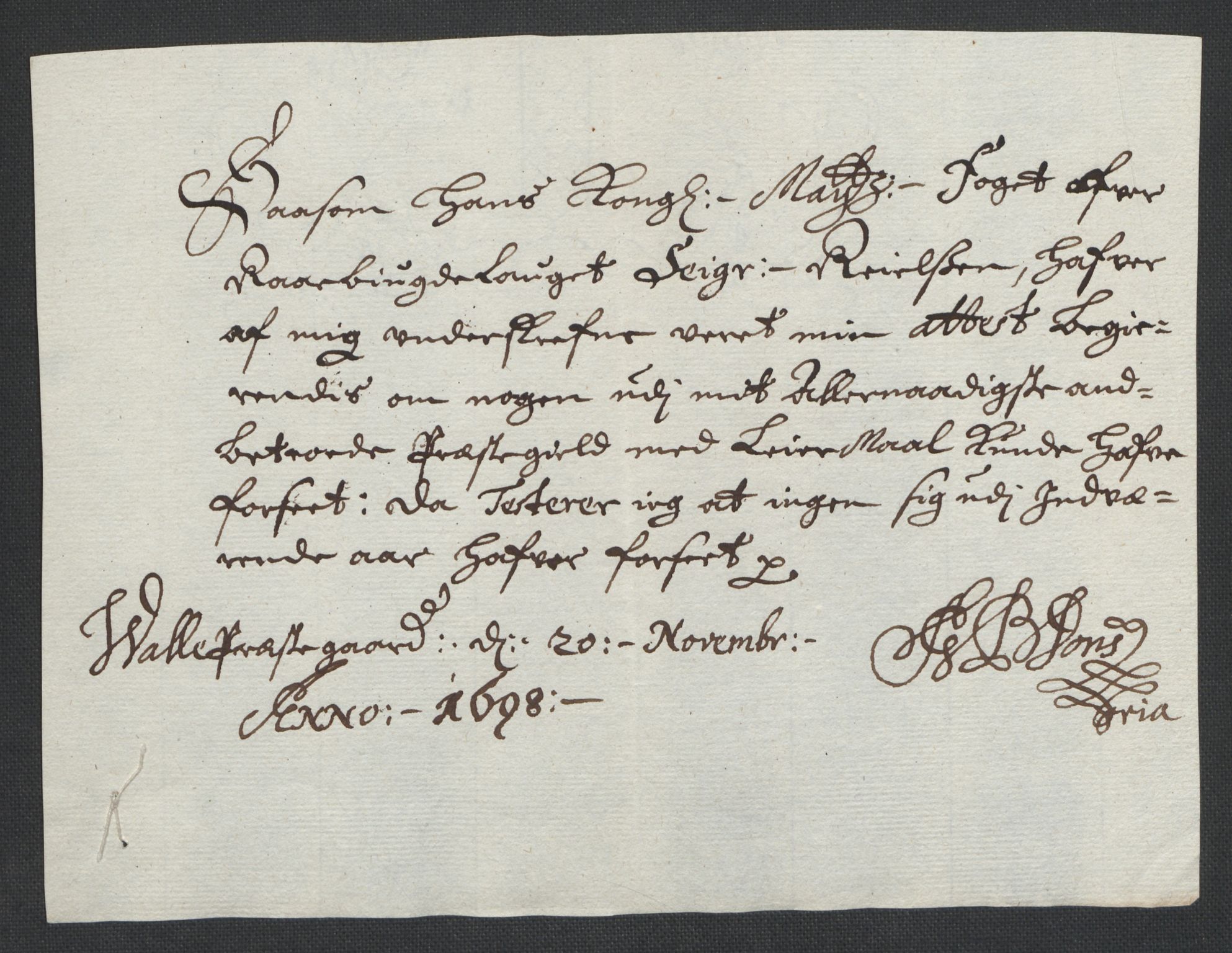 Rentekammeret inntil 1814, Reviderte regnskaper, Fogderegnskap, AV/RA-EA-4092/R40/L2445: Fogderegnskap Råbyggelag, 1697-1699, p. 119