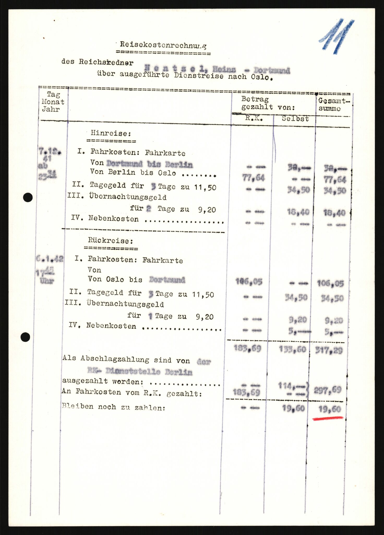 Forsvarets Overkommando. 2 kontor. Arkiv 11.4. Spredte tyske arkivsaker, AV/RA-RAFA-7031/D/Dar/Darb/L0008: Reichskommissariat - Hauptabteilung Volksaufklärung und Propaganda, 1940-1943, p. 1113