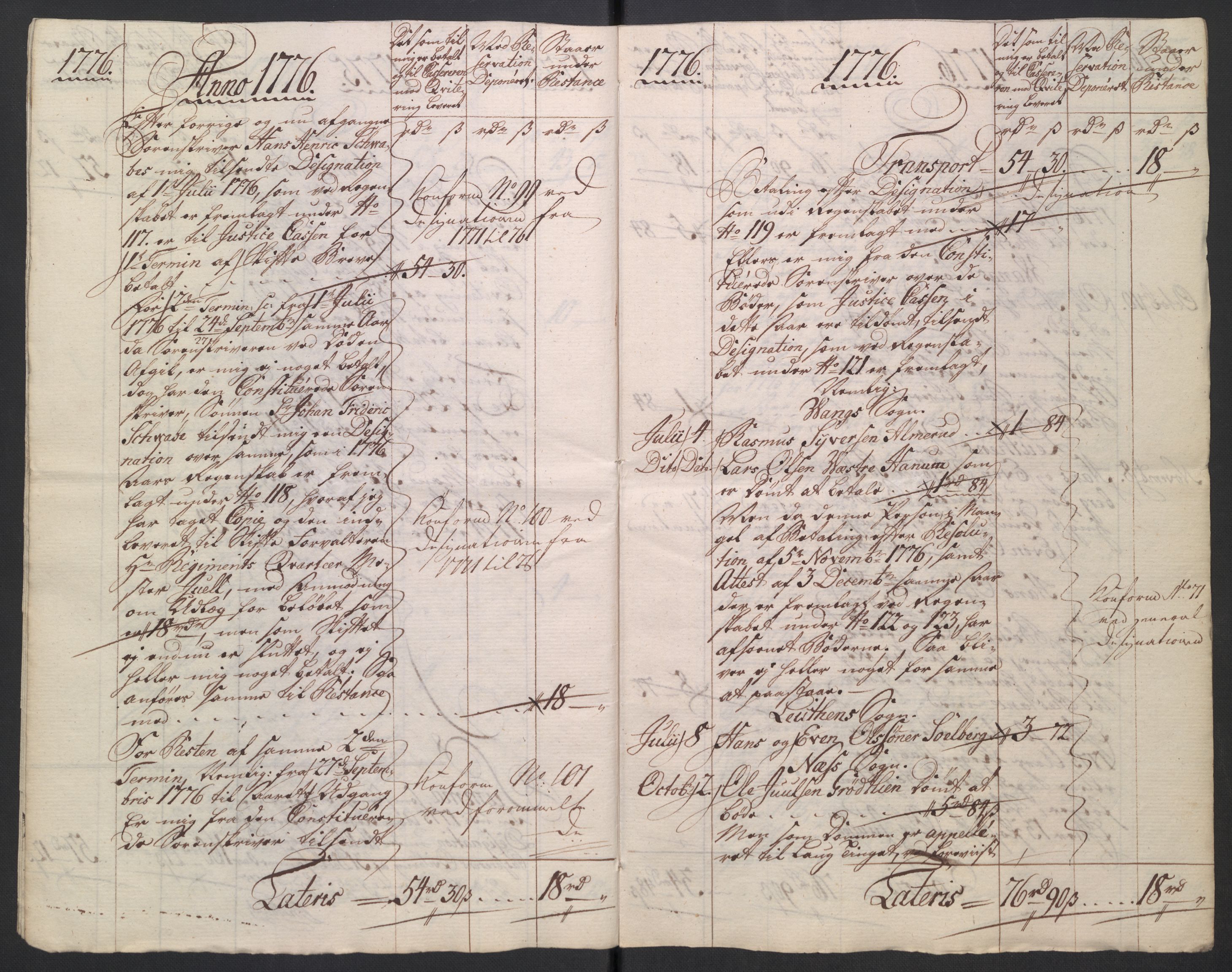 Rentekammeret inntil 1814, Reviderte regnskaper, Mindre regnskaper, AV/RA-EA-4068/Rb/L0014: Opplands amt, 1771-1779, p. 457