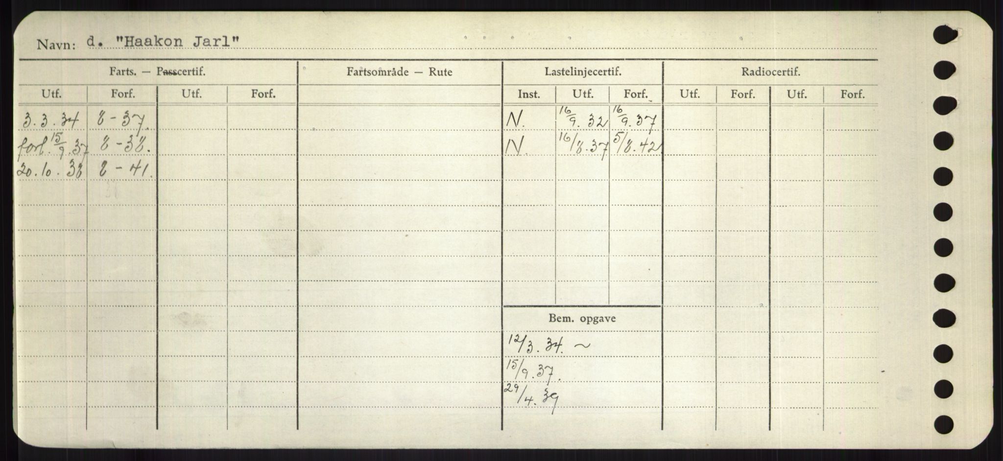 Sjøfartsdirektoratet med forløpere, Skipsmålingen, RA/S-1627/H/Hd/L0017: Fartøy, Holi-Hå, p. 554