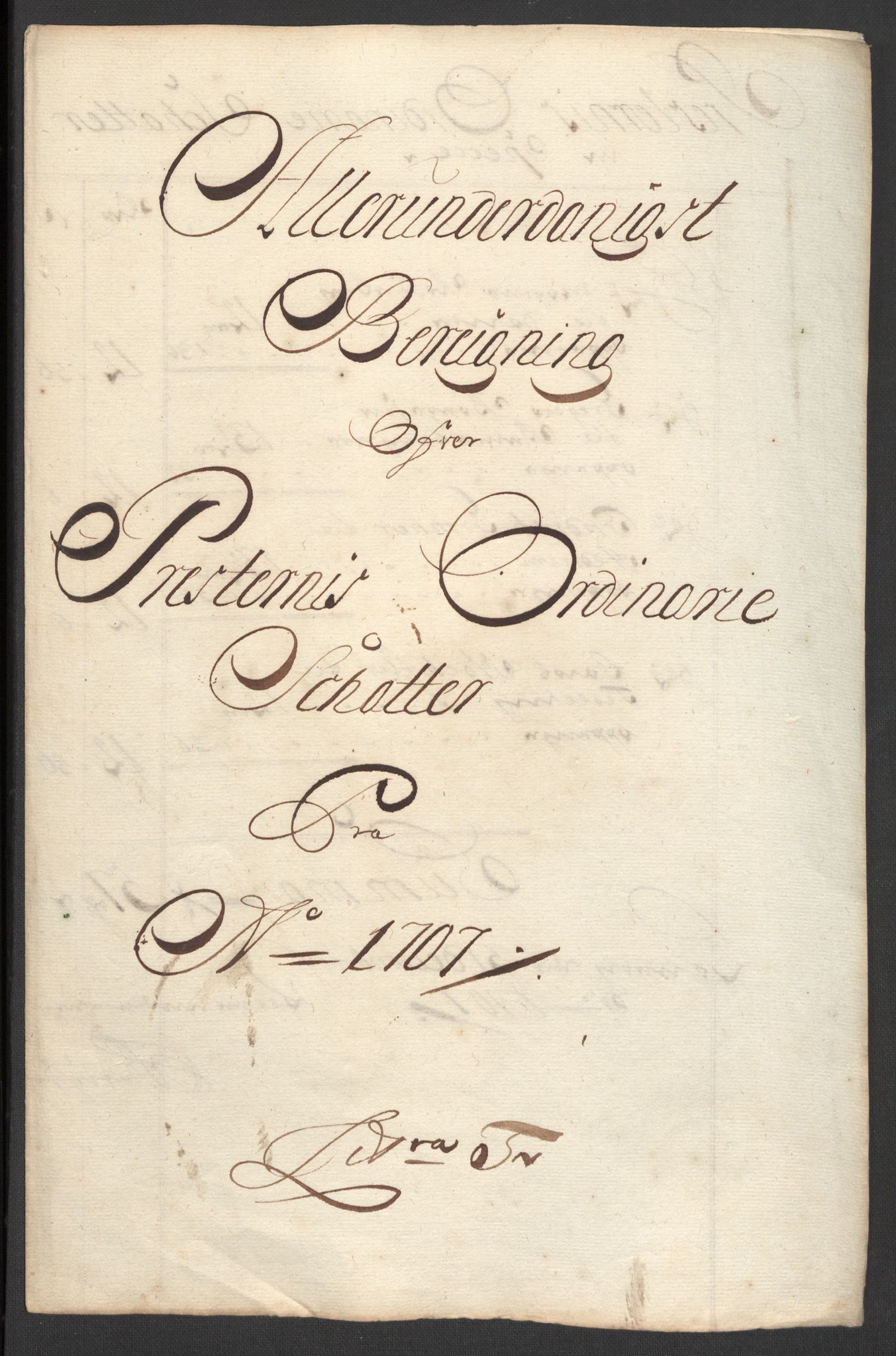 Rentekammeret inntil 1814, Reviderte regnskaper, Fogderegnskap, RA/EA-4092/R33/L1980: Fogderegnskap Larvik grevskap, 1707-1708, p. 145