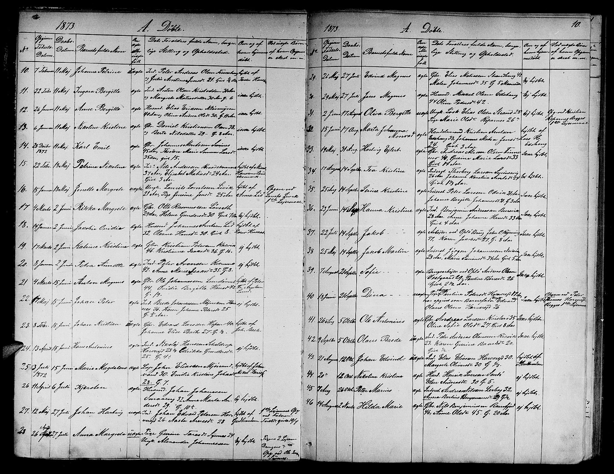 Ministerialprotokoller, klokkerbøker og fødselsregistre - Nord-Trøndelag, SAT/A-1458/780/L0650: Parish register (copy) no. 780C02, 1866-1884, p. 10