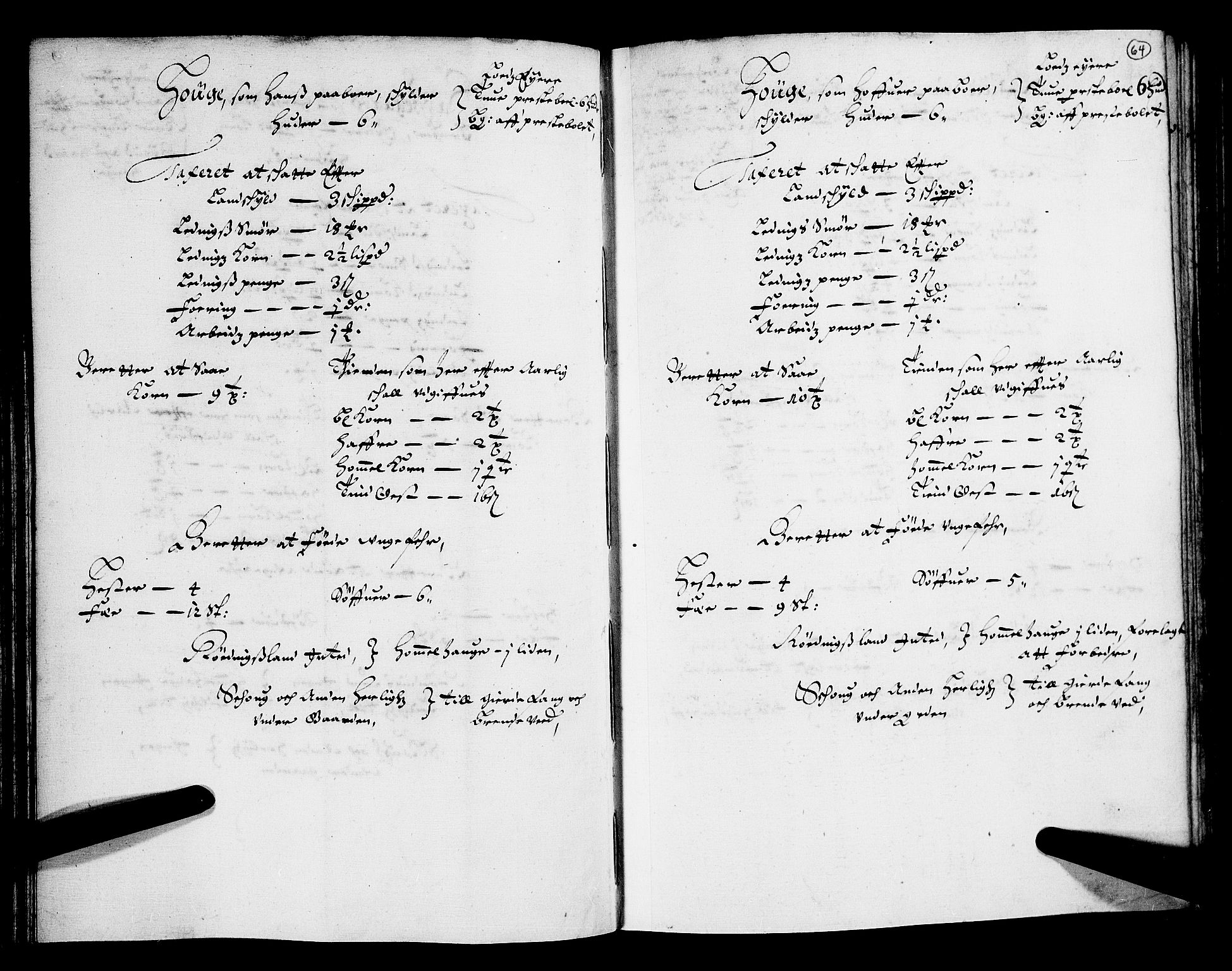 Rentekammeret inntil 1814, Realistisk ordnet avdeling, AV/RA-EA-4070/N/Nb/Nba/L0004: Tune, Veme, Åbygge og Hvaler, 1. del, 1667, p. 63b-64a